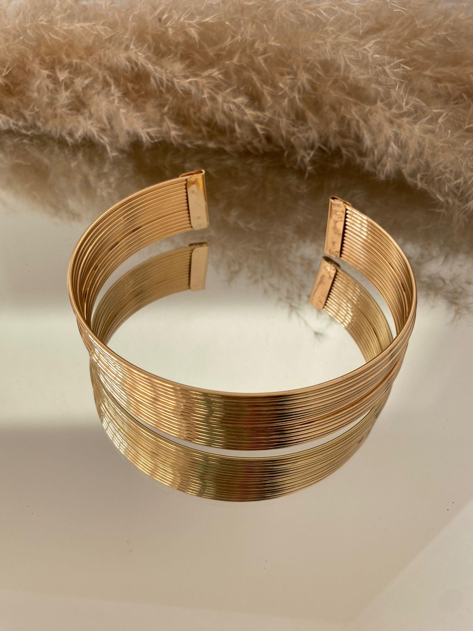 Gold Kalın Choker Kolye