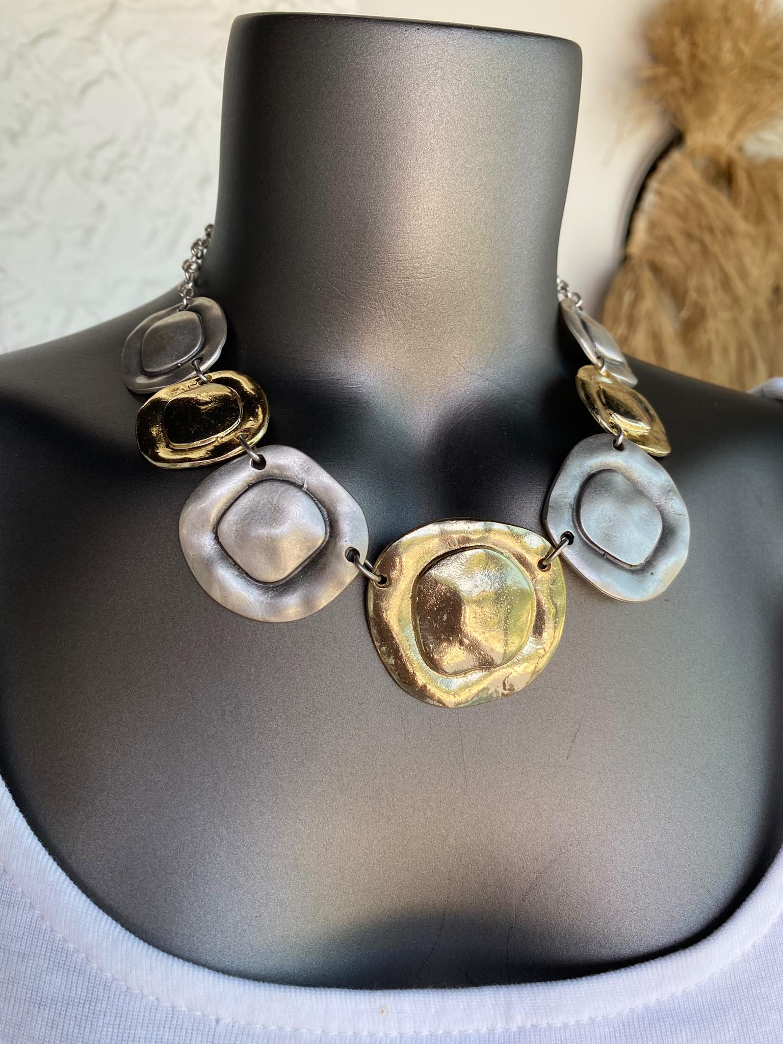 Gri Gold Kolye