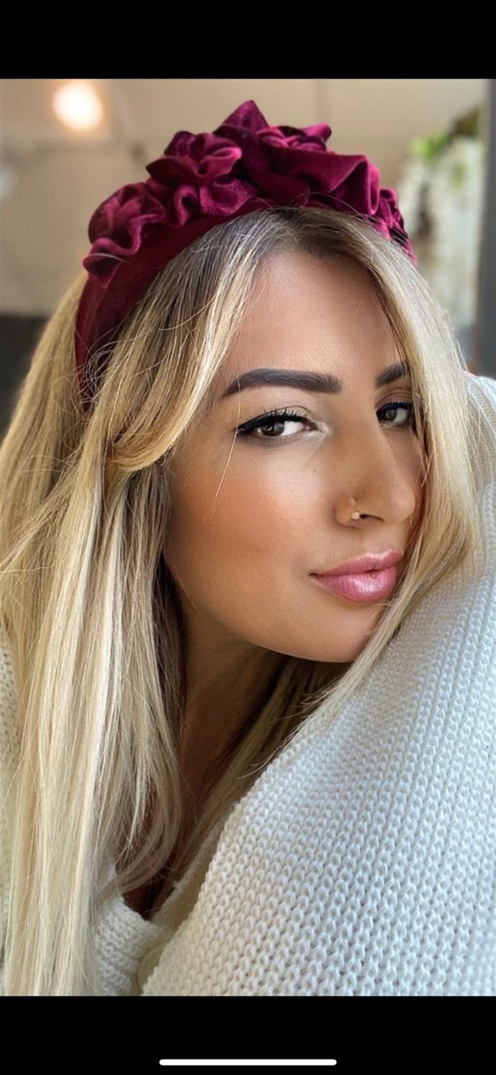 Kadife Bordo Taç