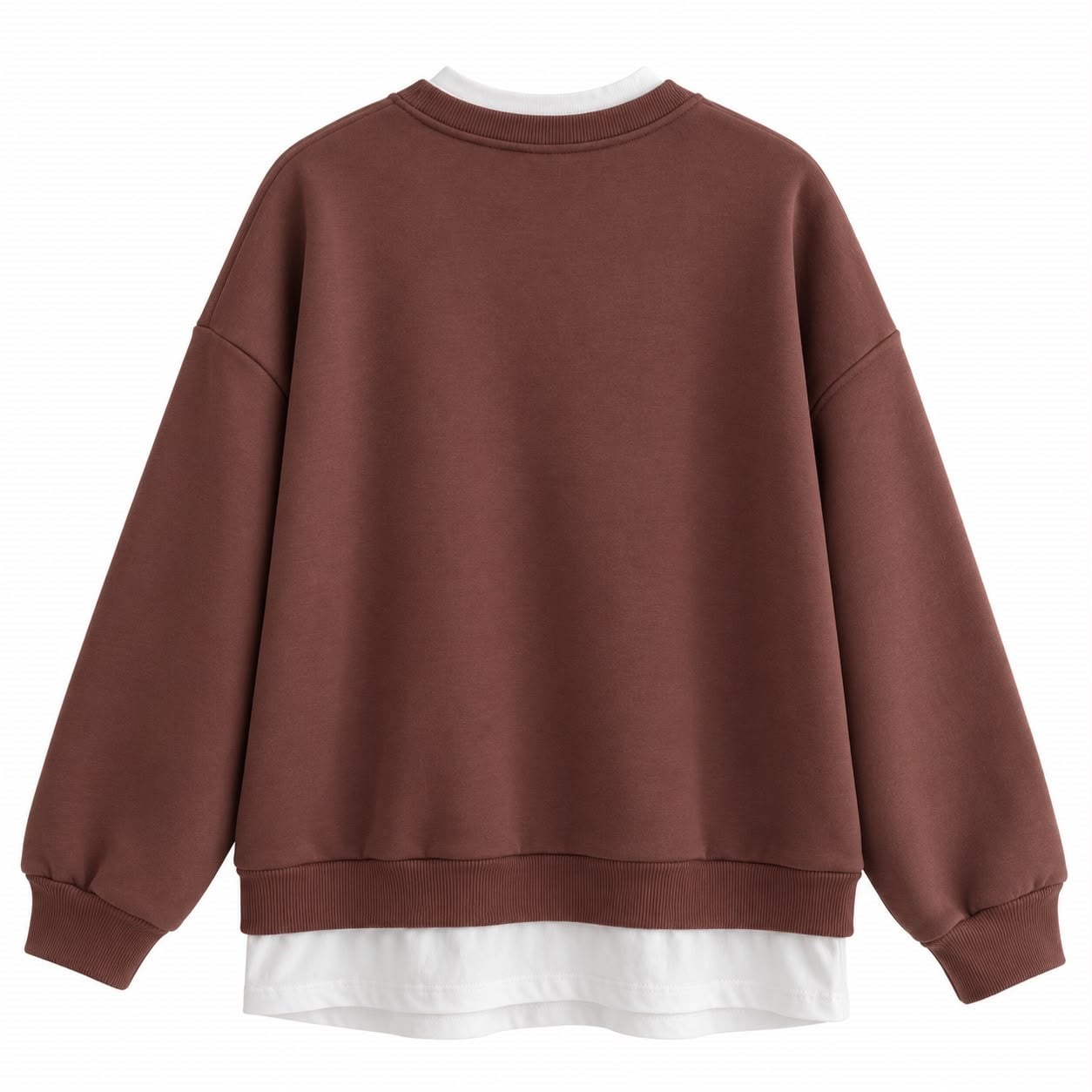 Kahve California Nakışlı Sweat