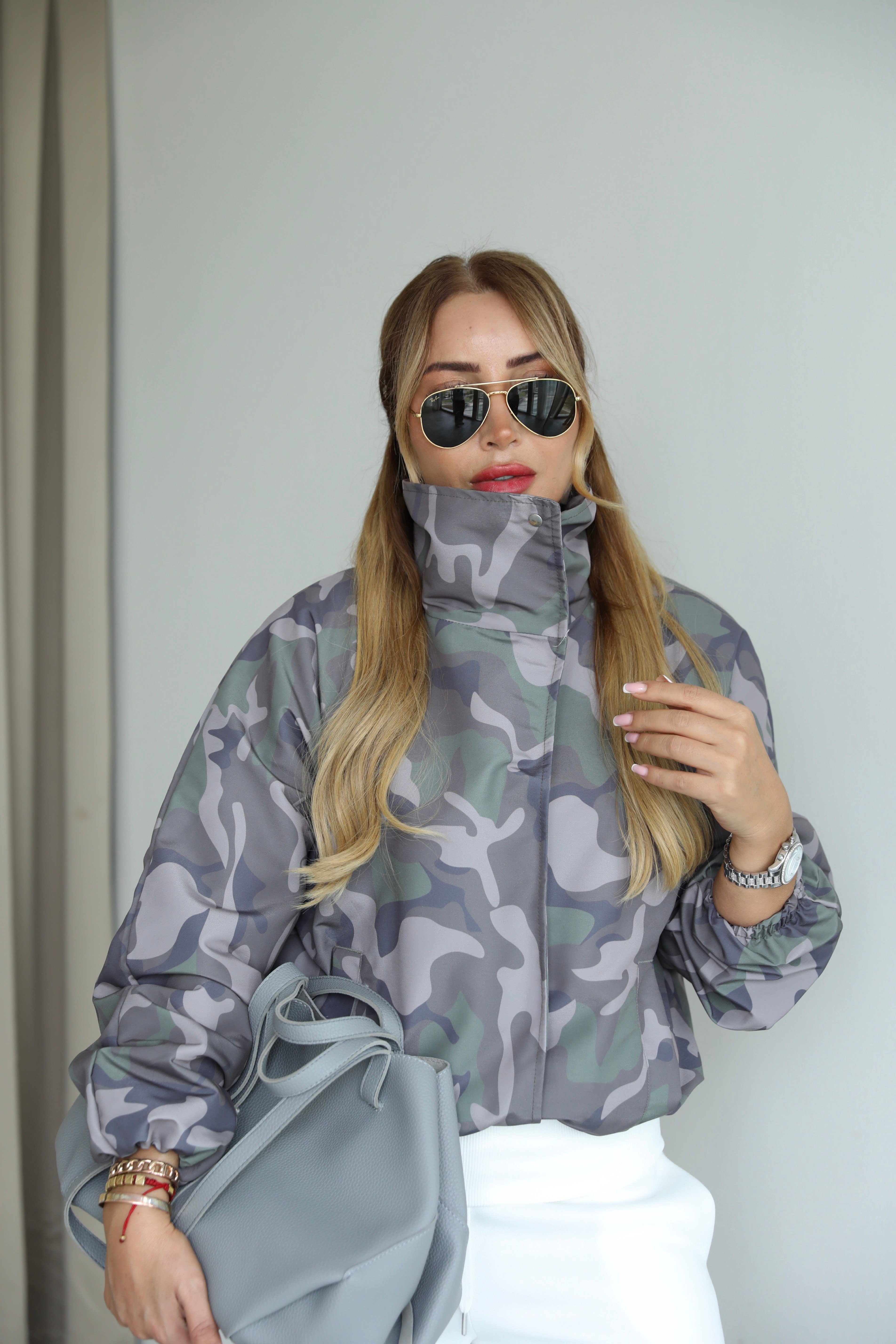Kamuflaj Bomber Ceket