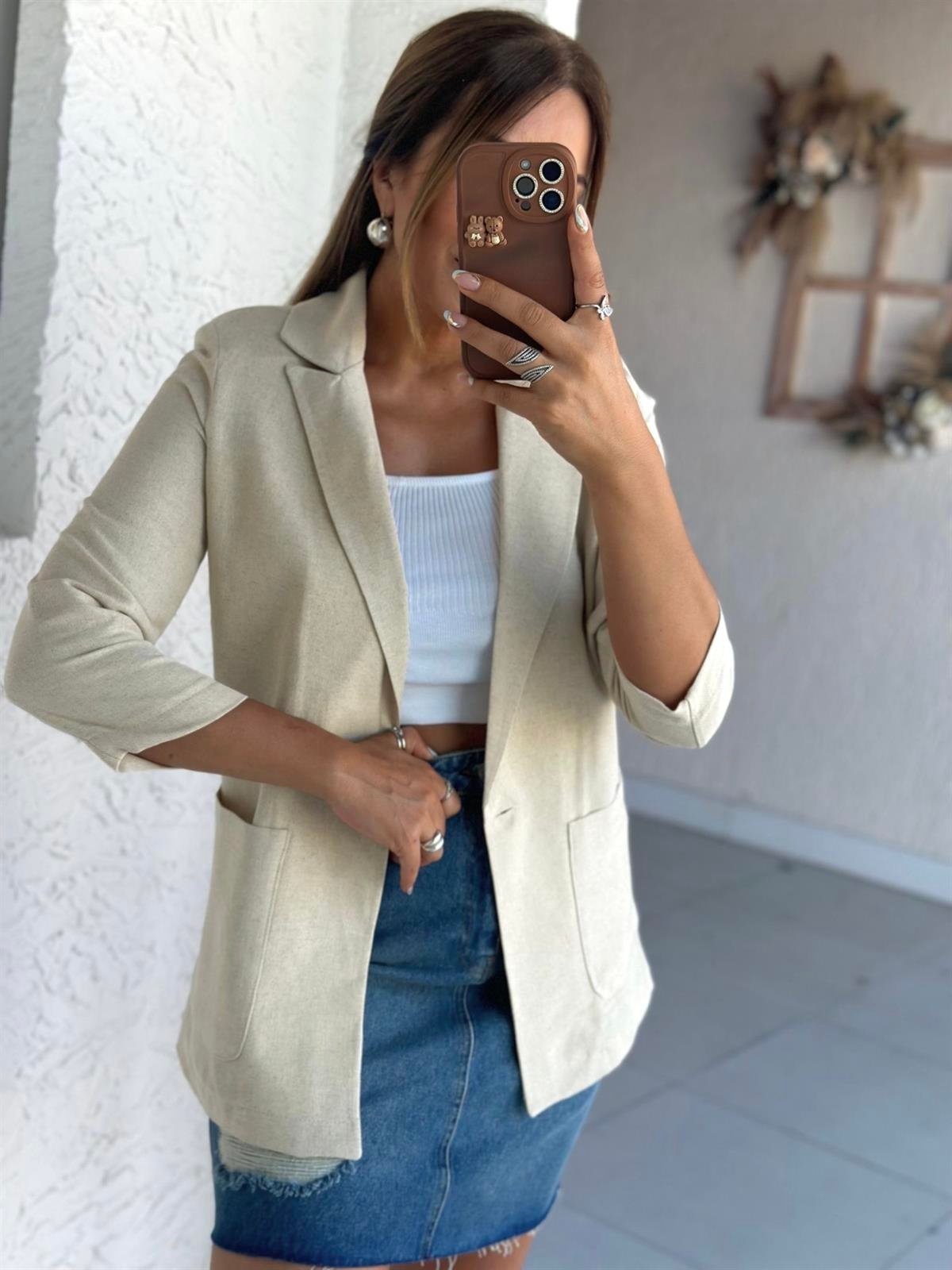 Keten Blazer Ceket