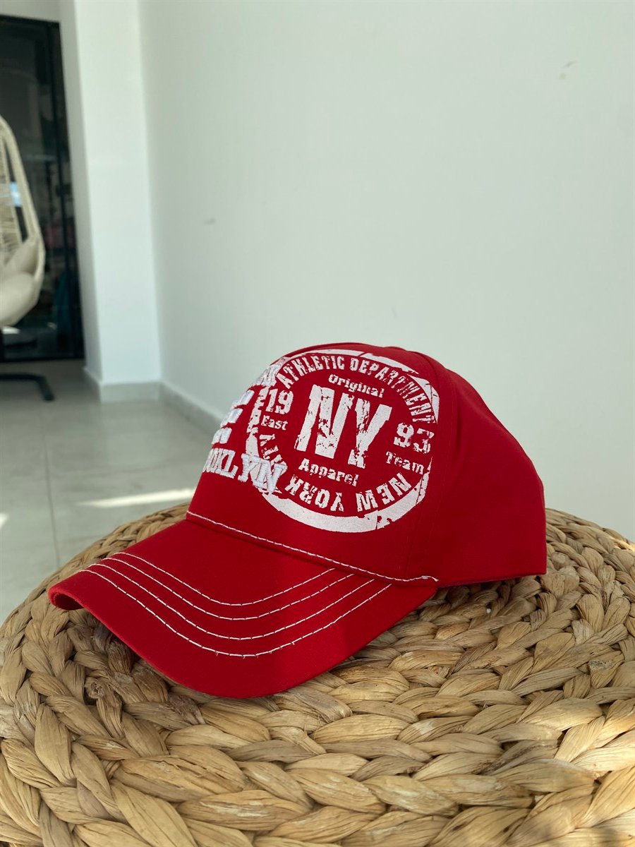 Kırmızı Newyork Şapka