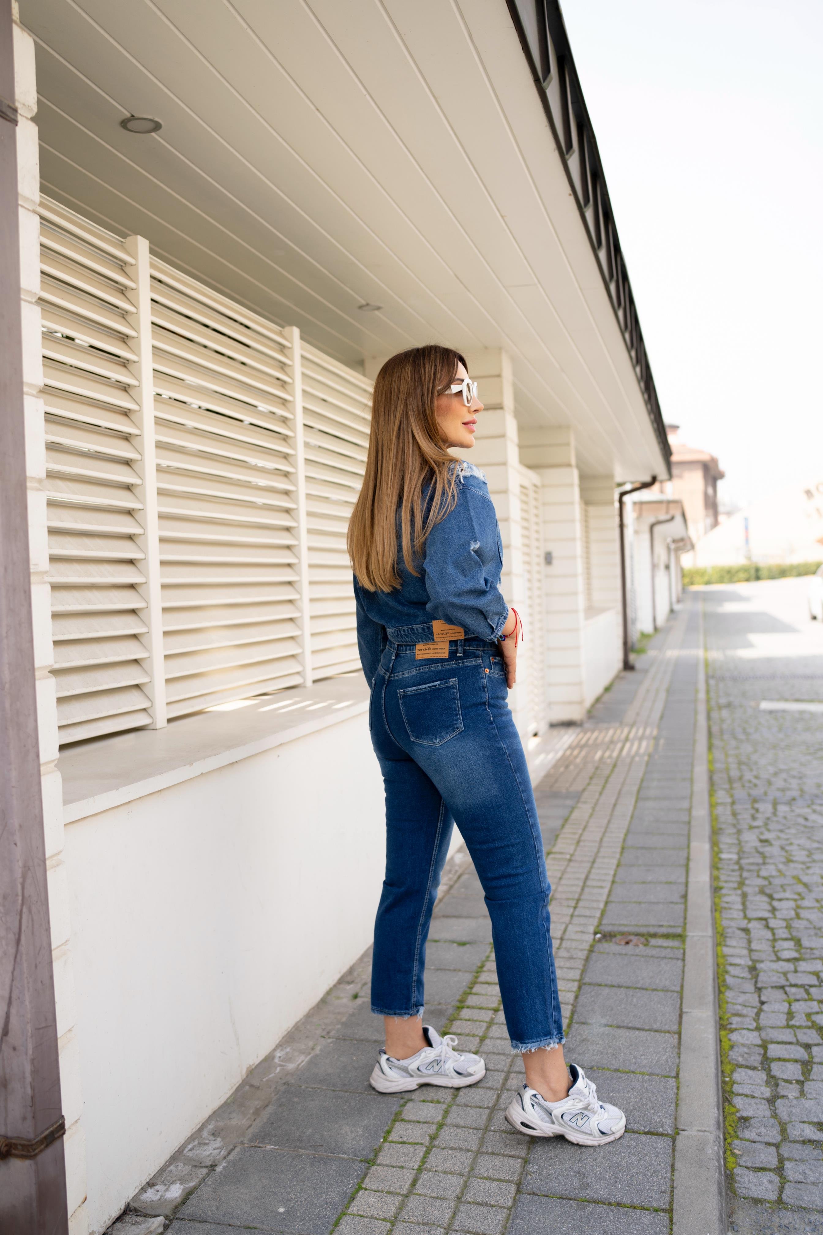 Lacivert Yıkamalı Denim