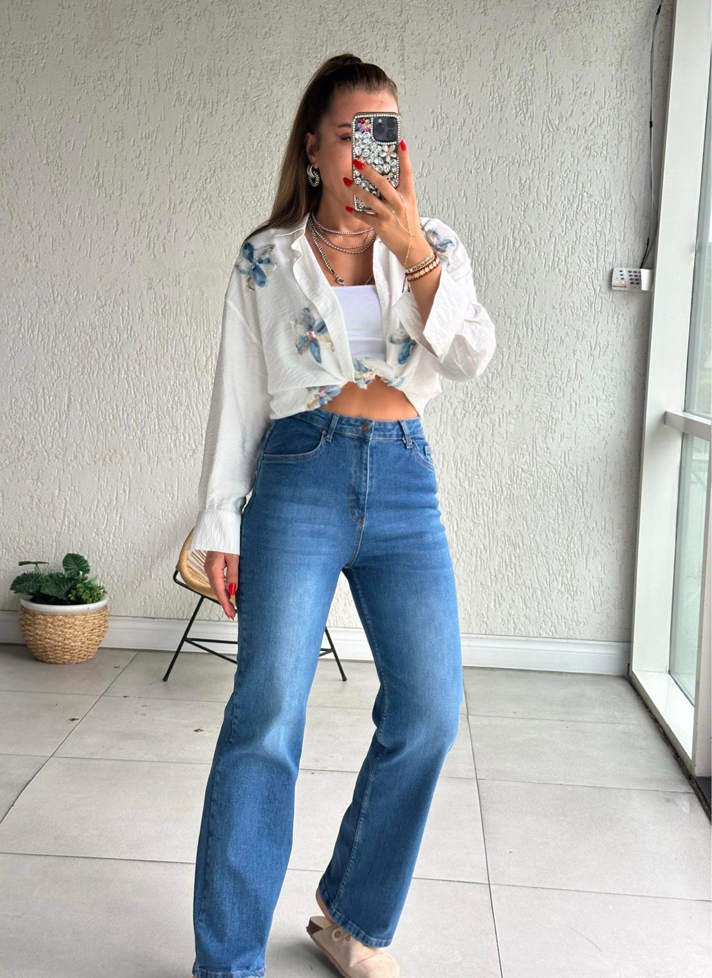 Mavi Likralı Jean