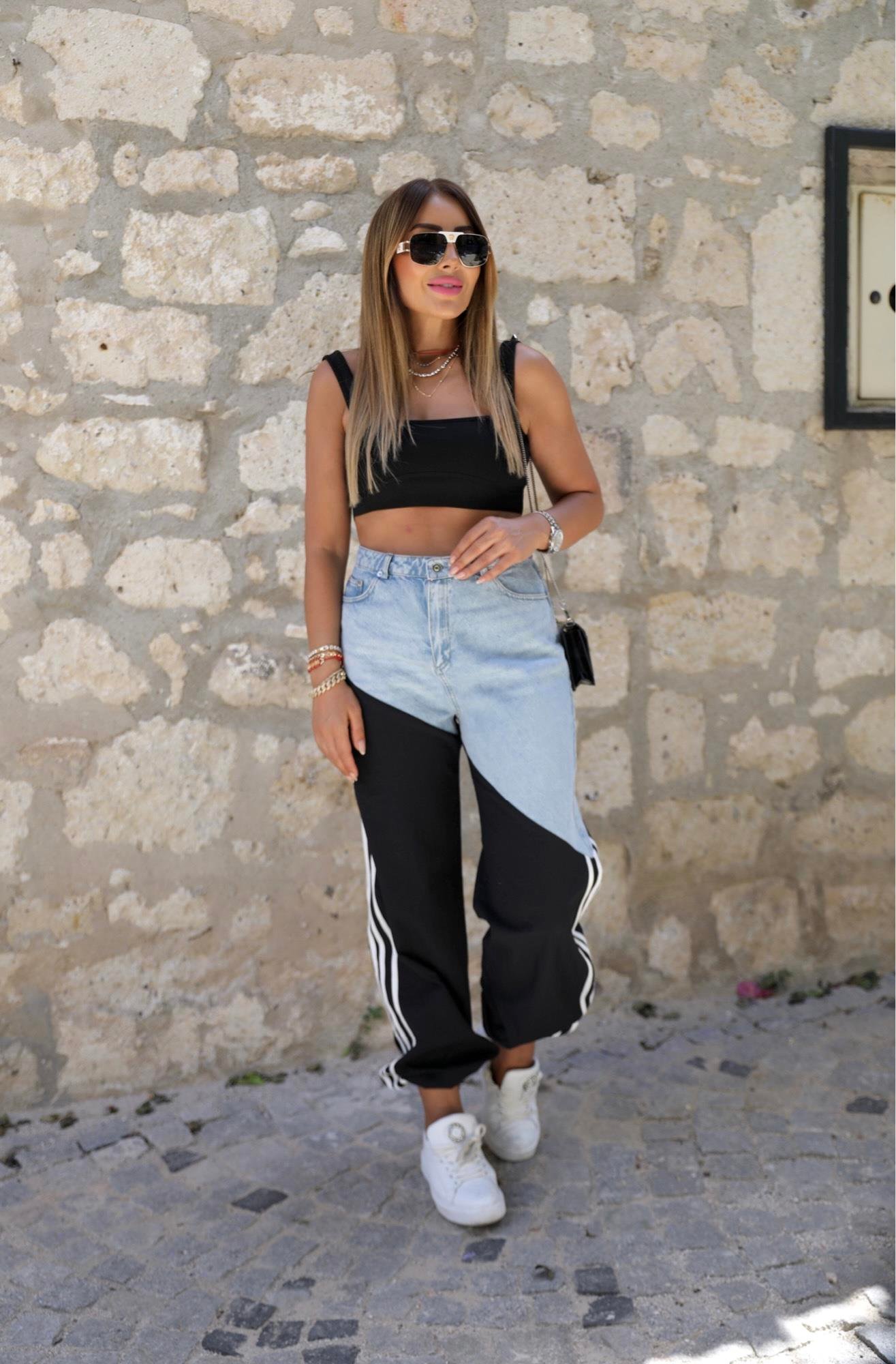Mavi Paraşüt Detaylı Denim