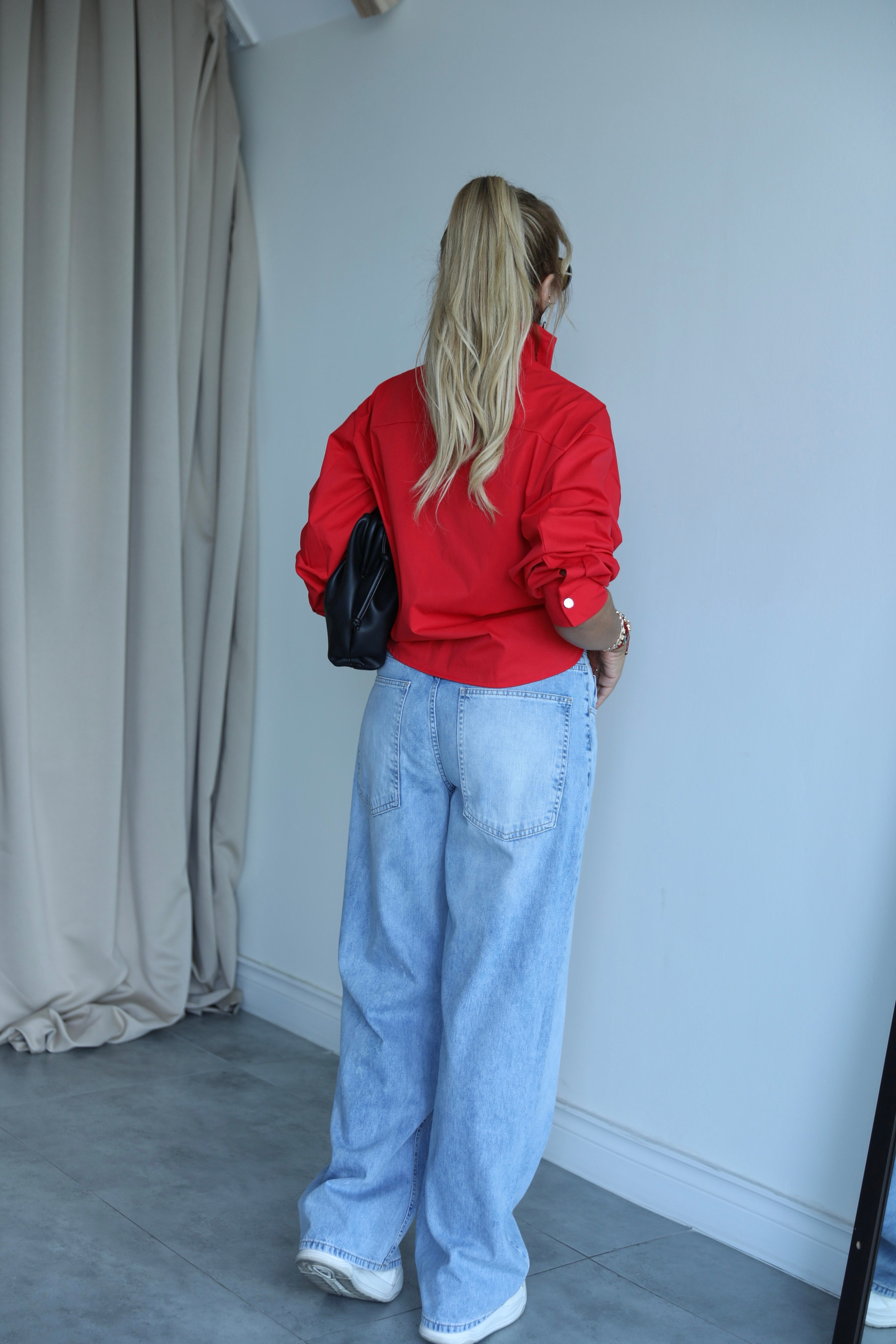 Mavi Yıkamalı Baggy Salaş Jean
