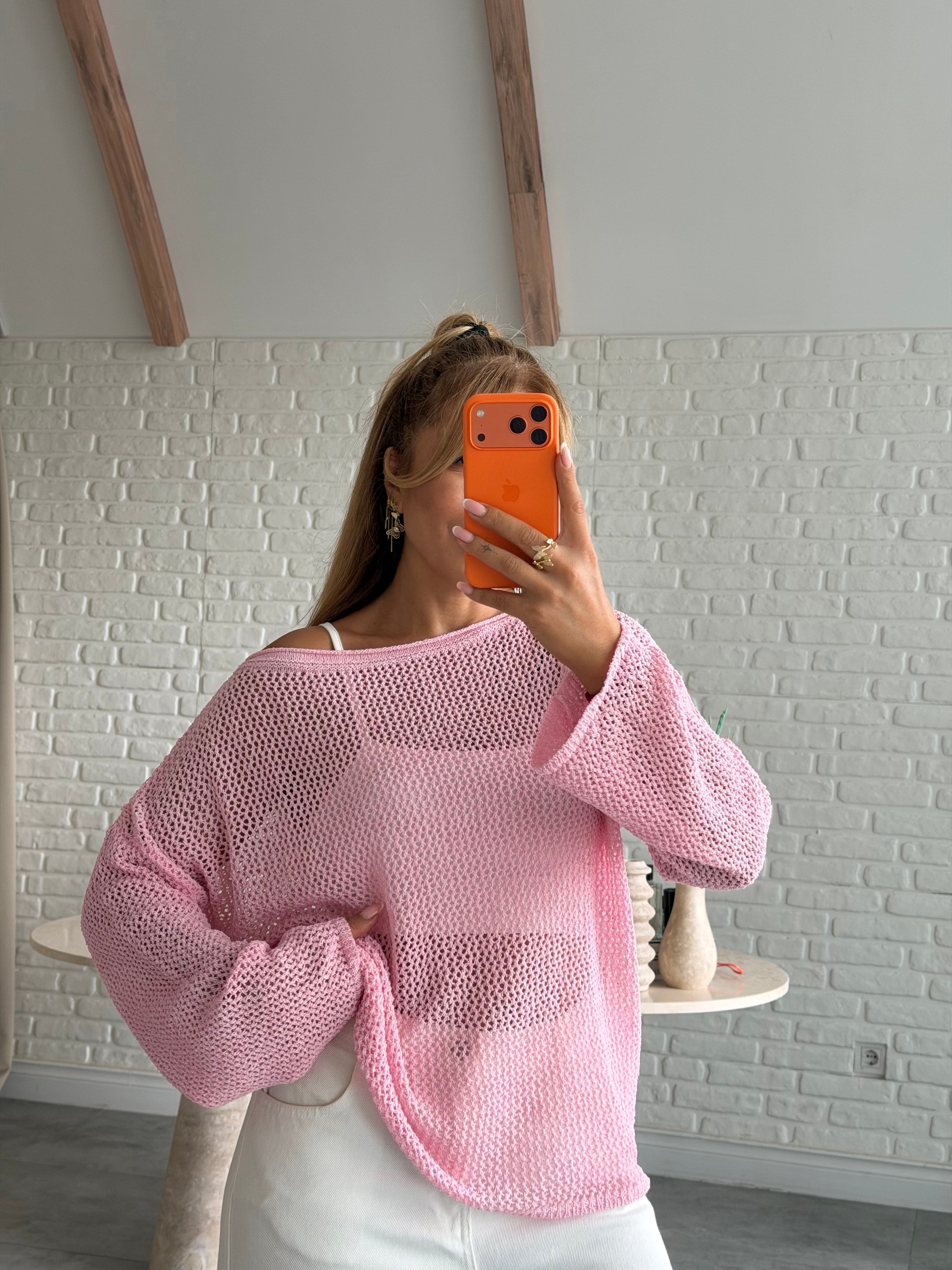 Pembe Dokulu Merserize 