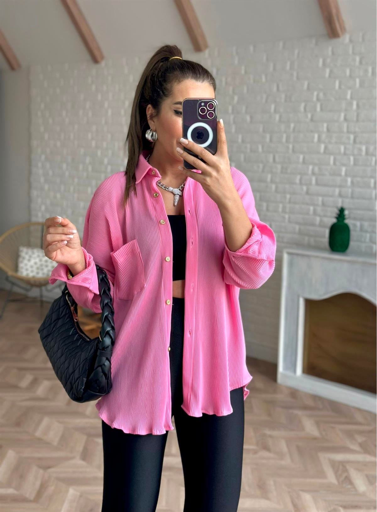 Pembe Pilise Gömlek