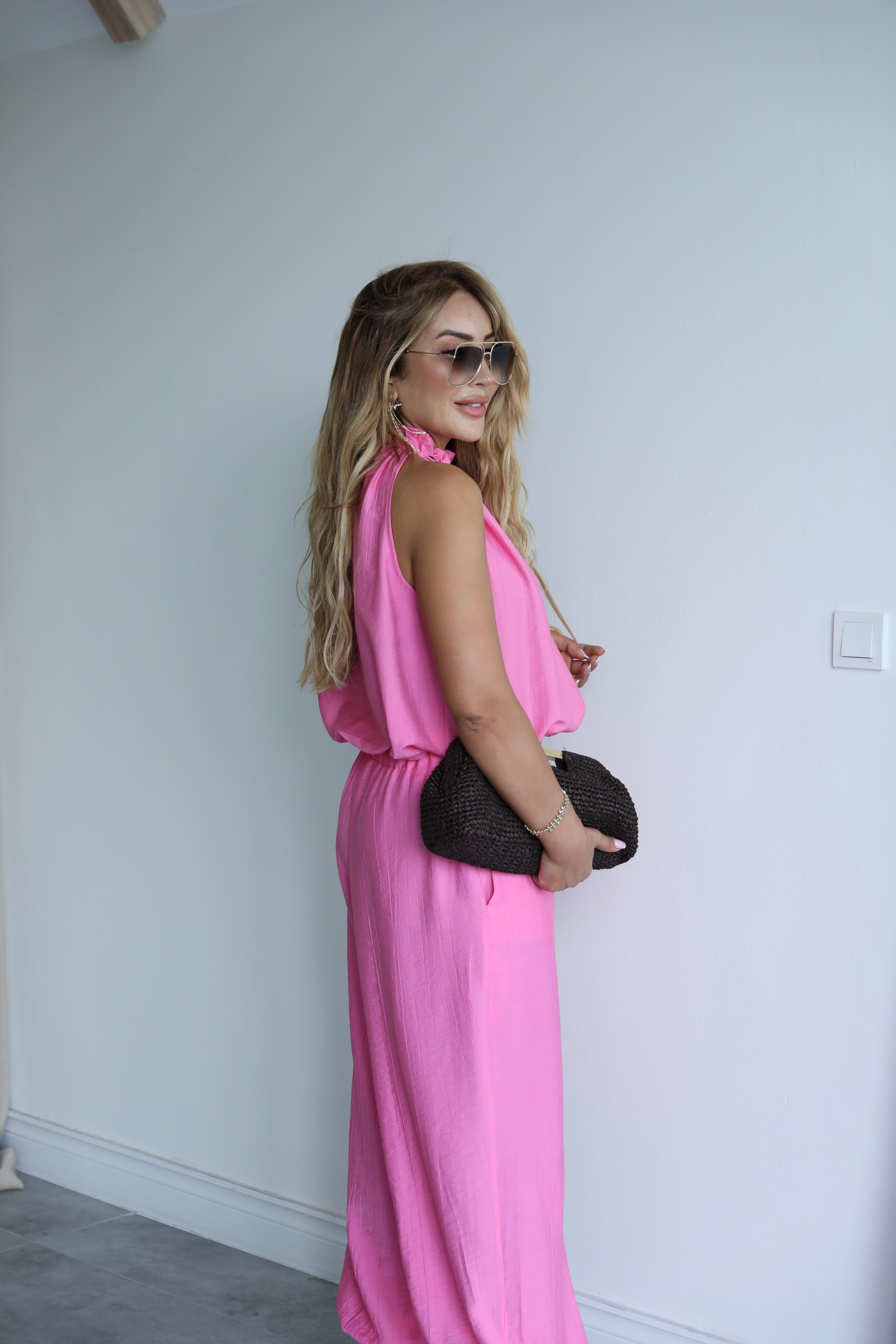 Pembe Şalvar Bluz Takım