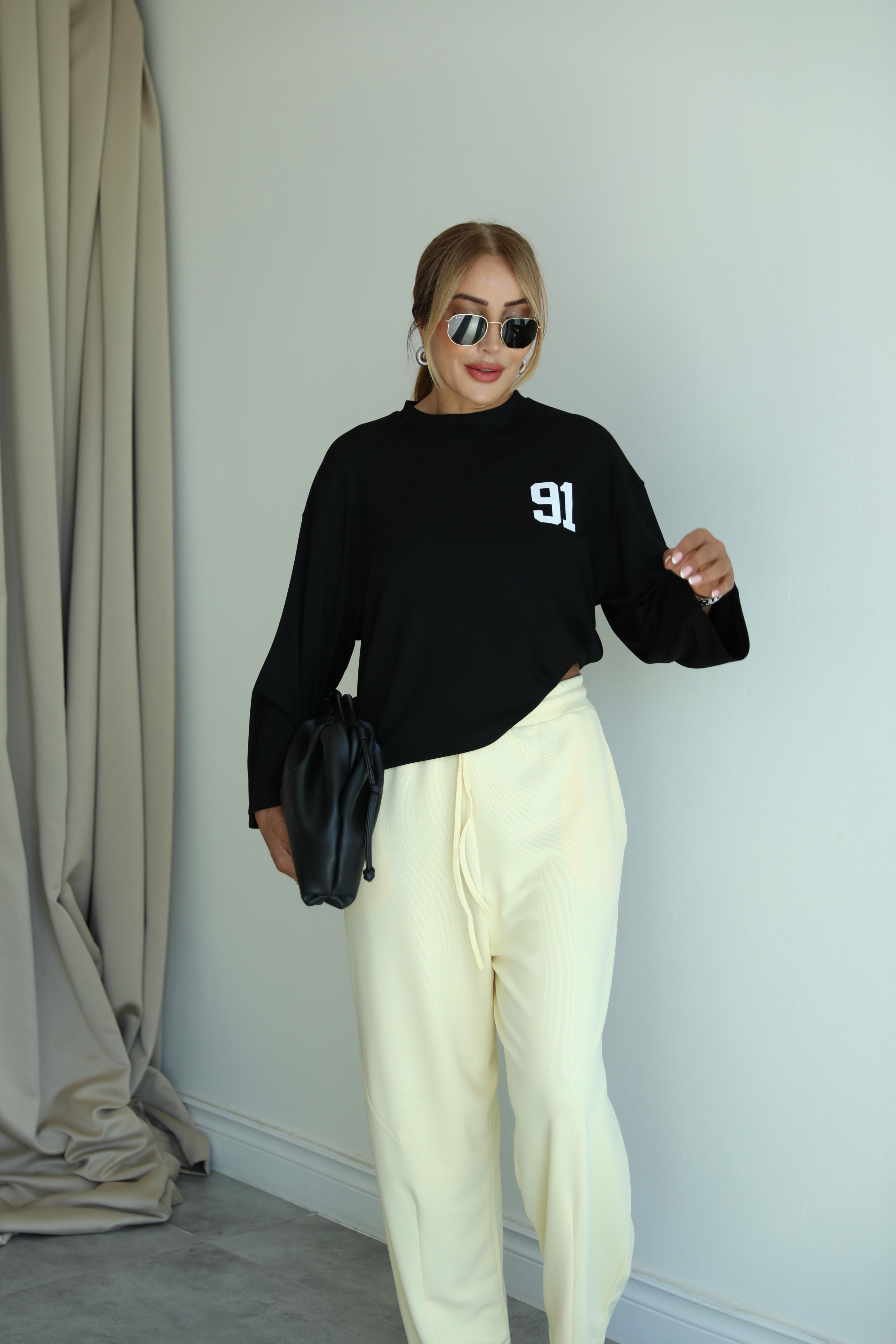 Sarı Şalvar Model Premium Pantolon 
