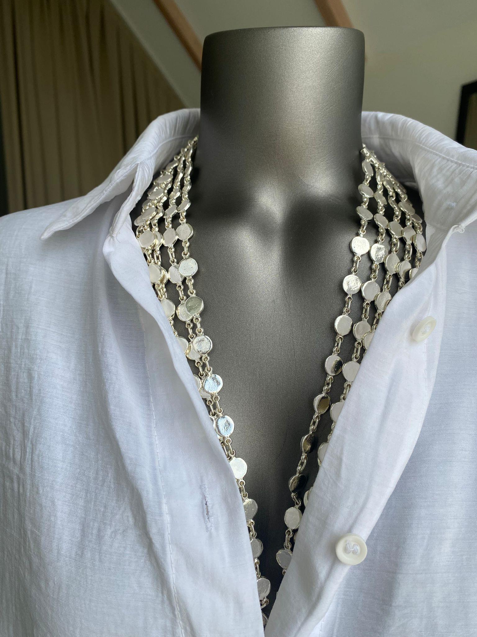 Silver Çoklu Tasarım Kolye