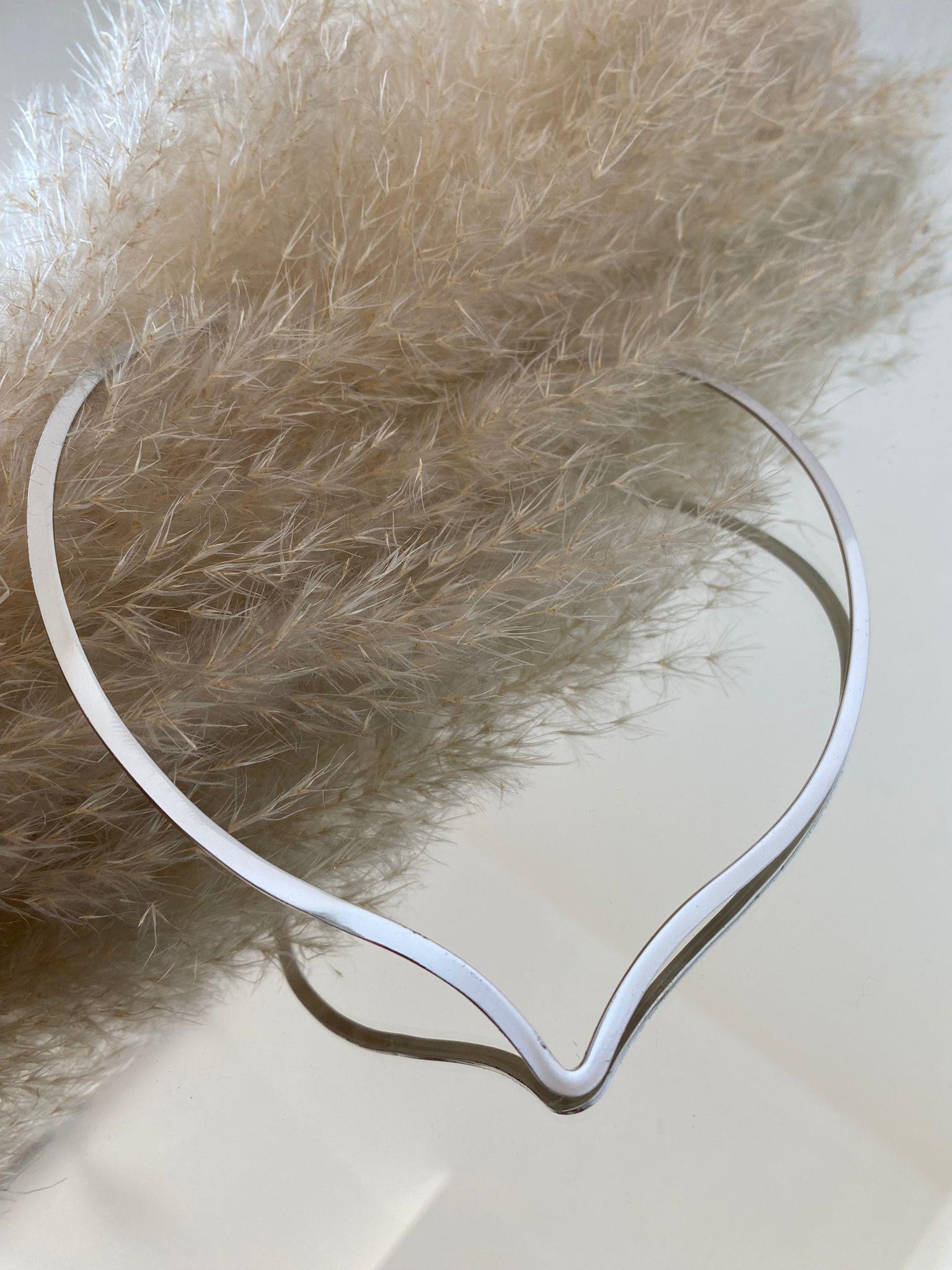 Silver V Choker Kolye