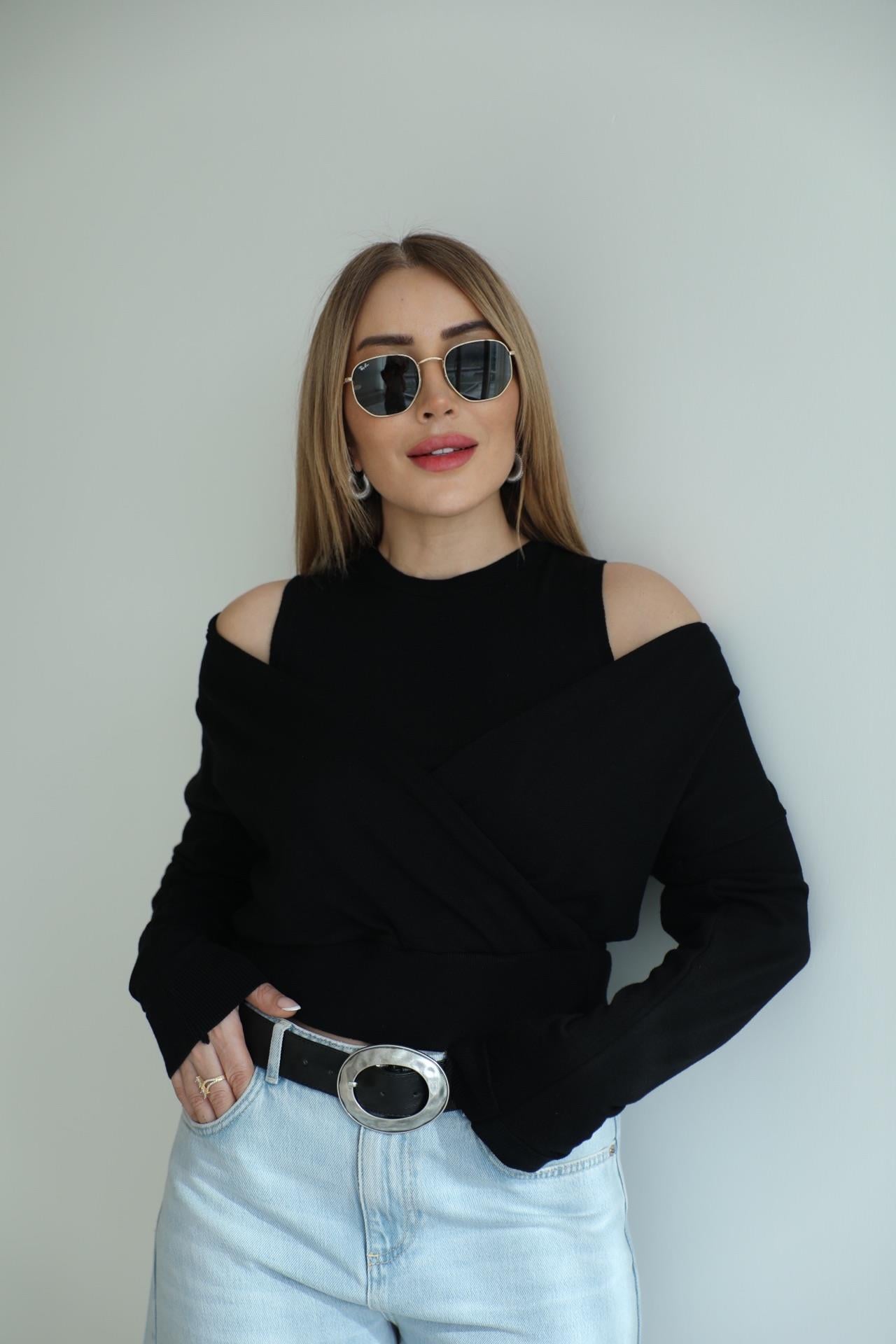Siyah Atletli İkili Triko