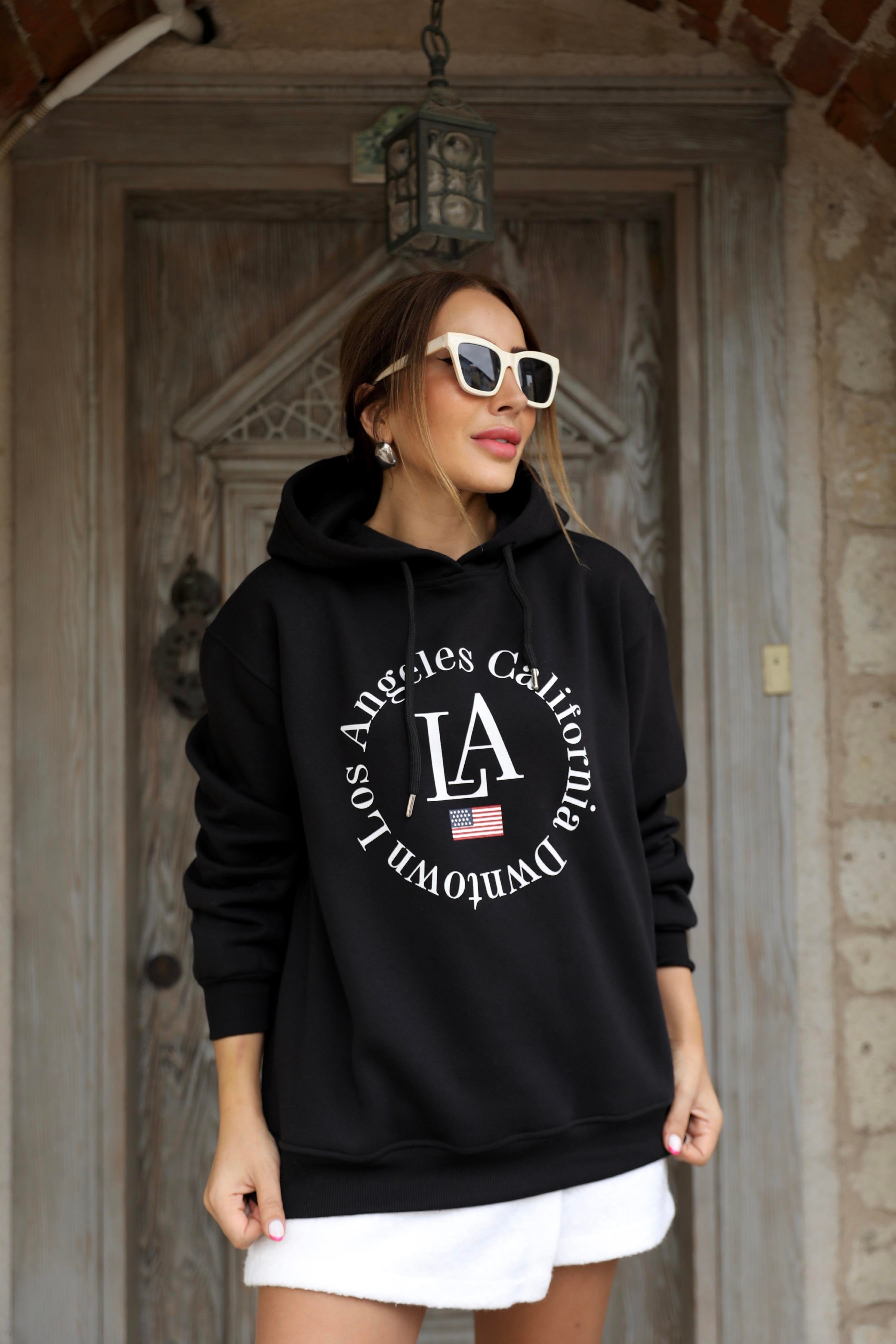 Siyah Baskılı Sweat 