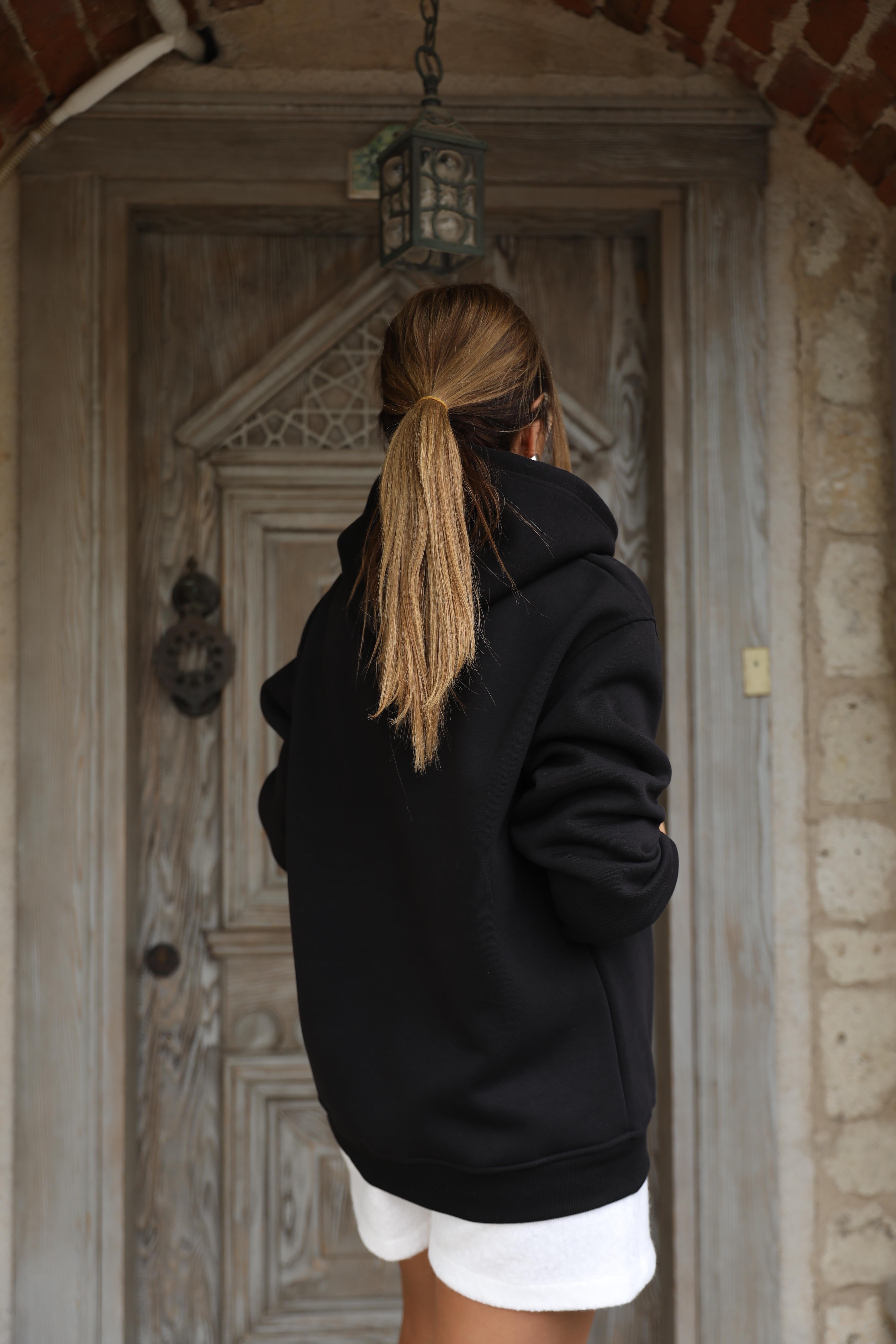 Siyah Baskılı Sweat 