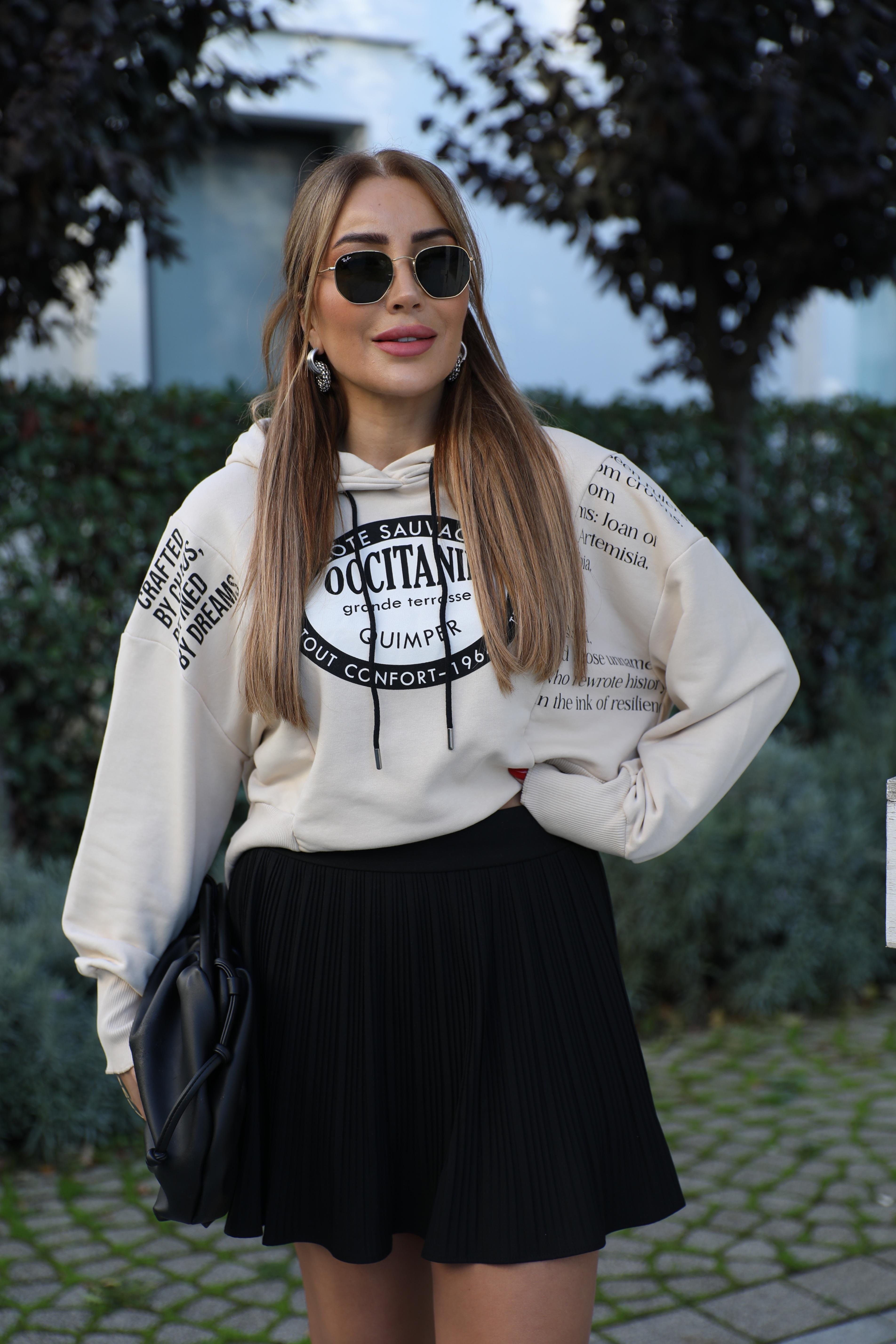 Siyah Piliseli Şort Etek