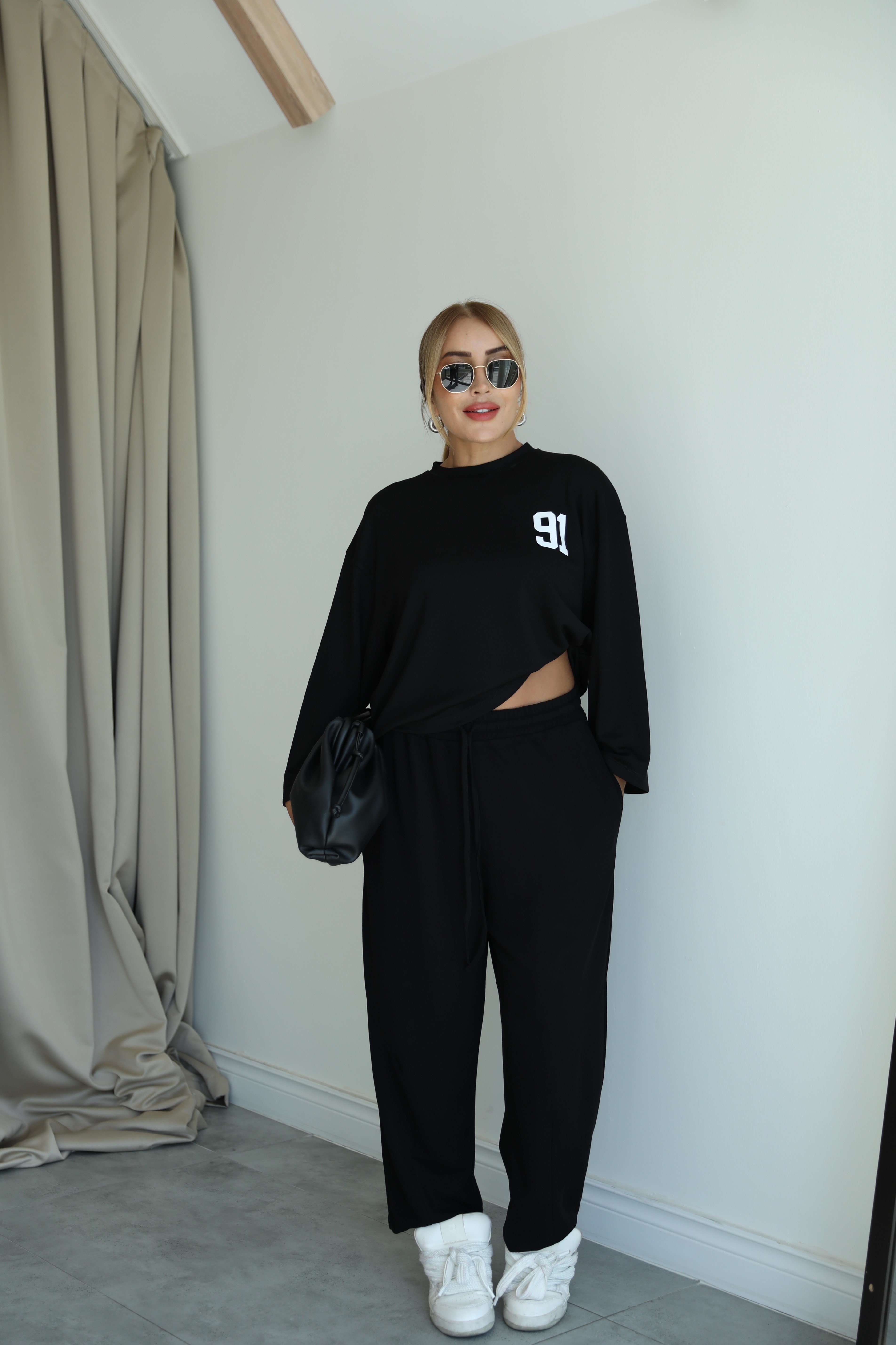Siyah Şalvar Model Premium Pantolon 