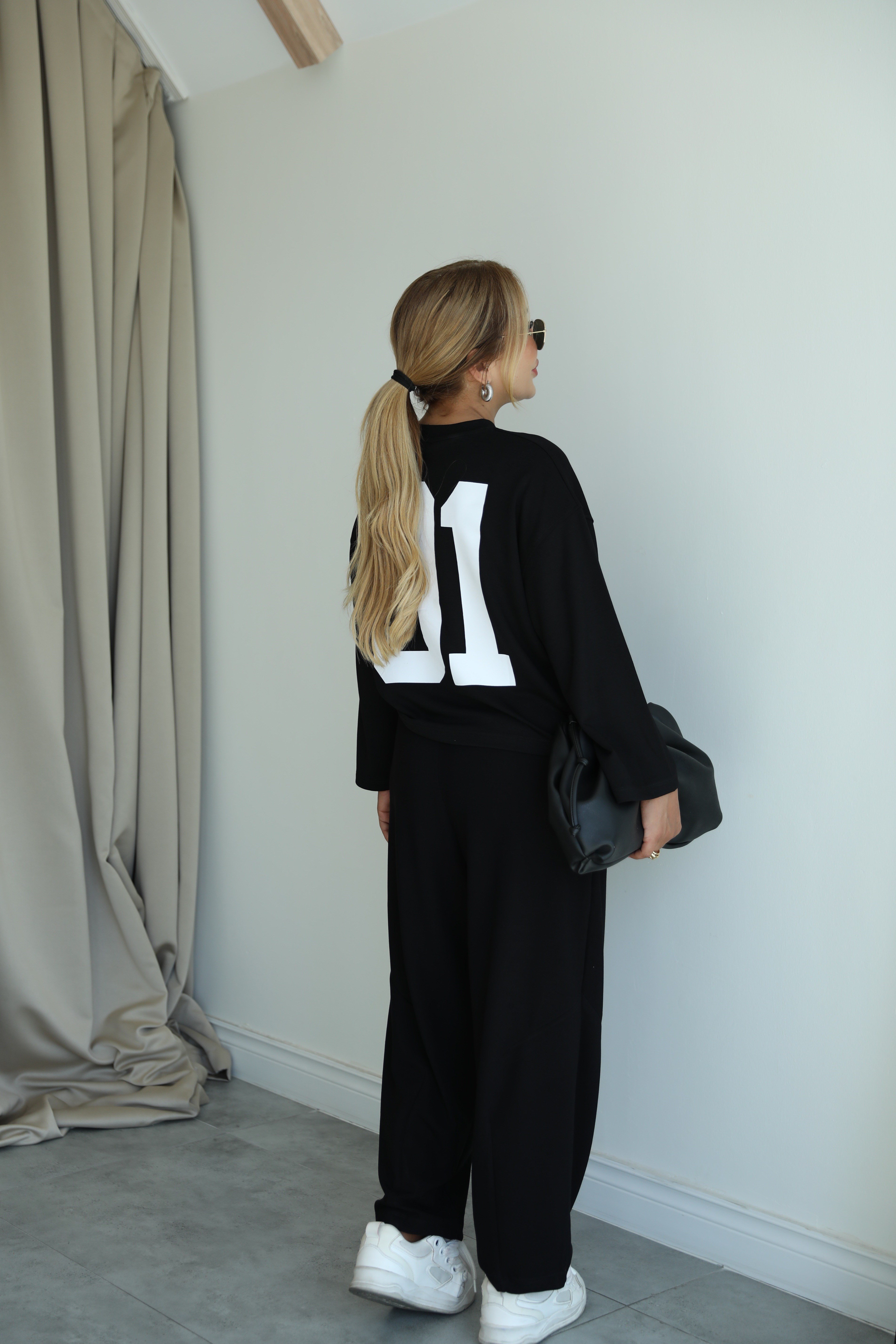 Siyah Şalvar Model Premium Pantolon 