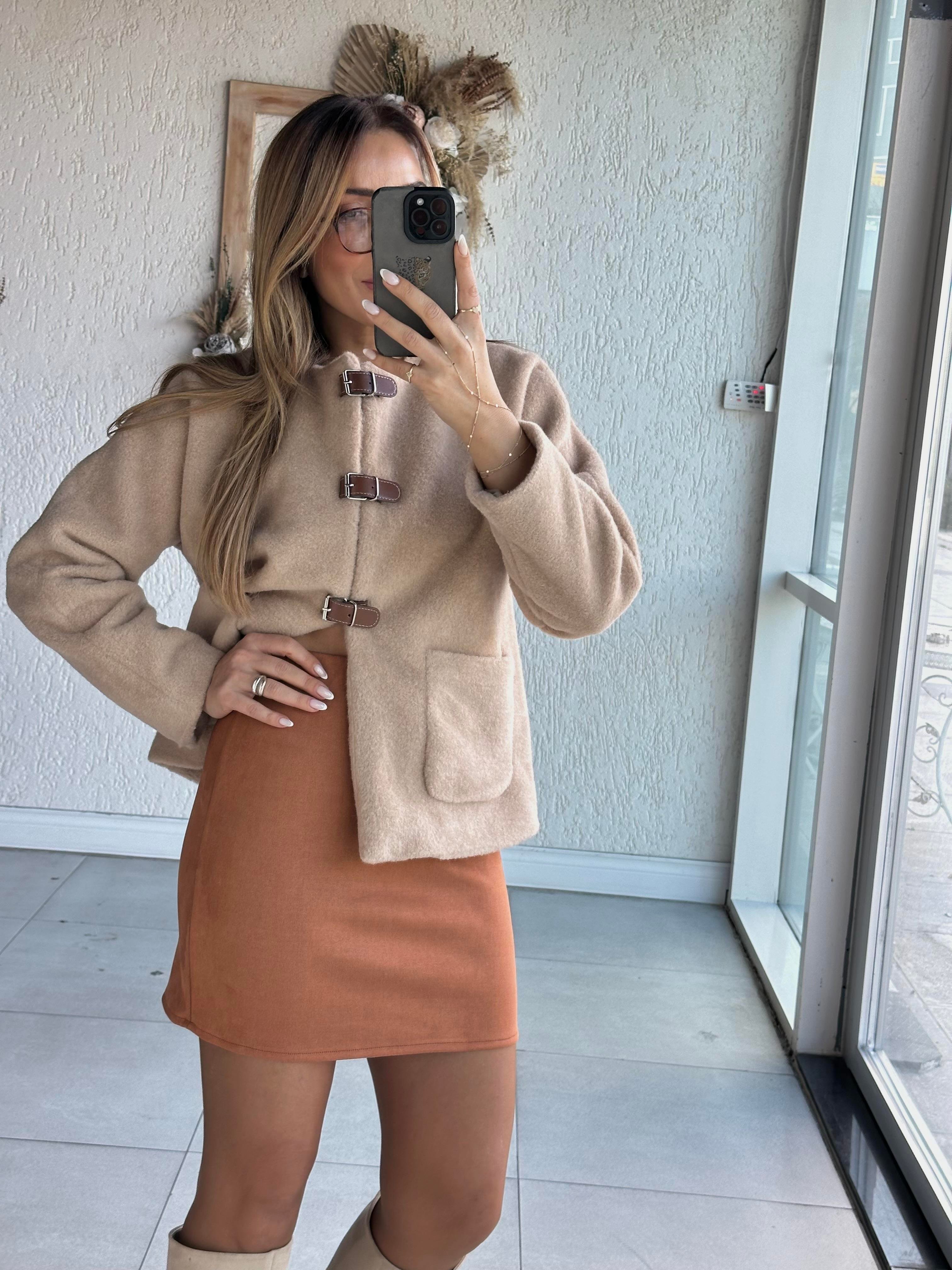Taba Süet Etek