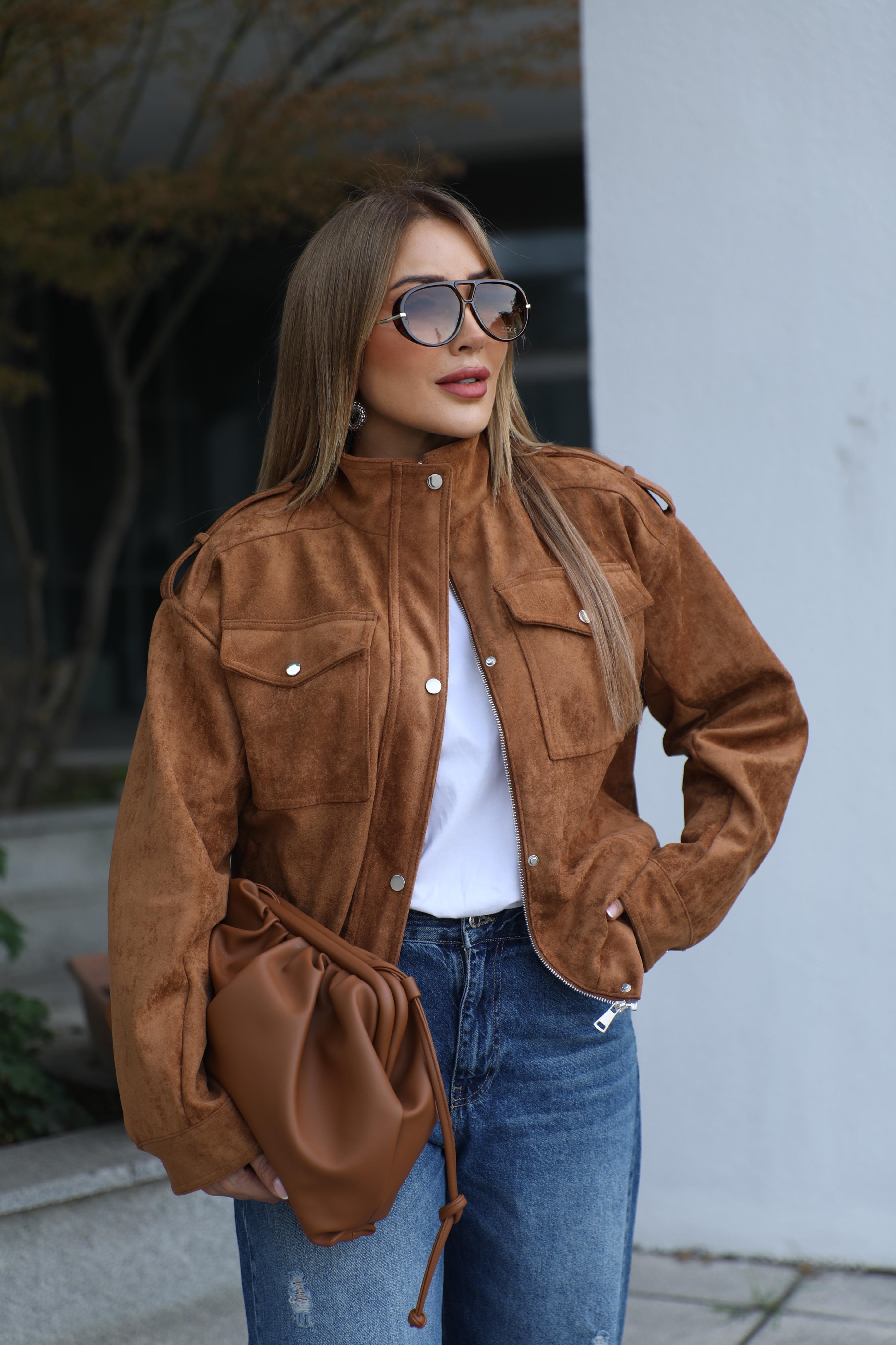 Taba Süet Tasarım Ceket