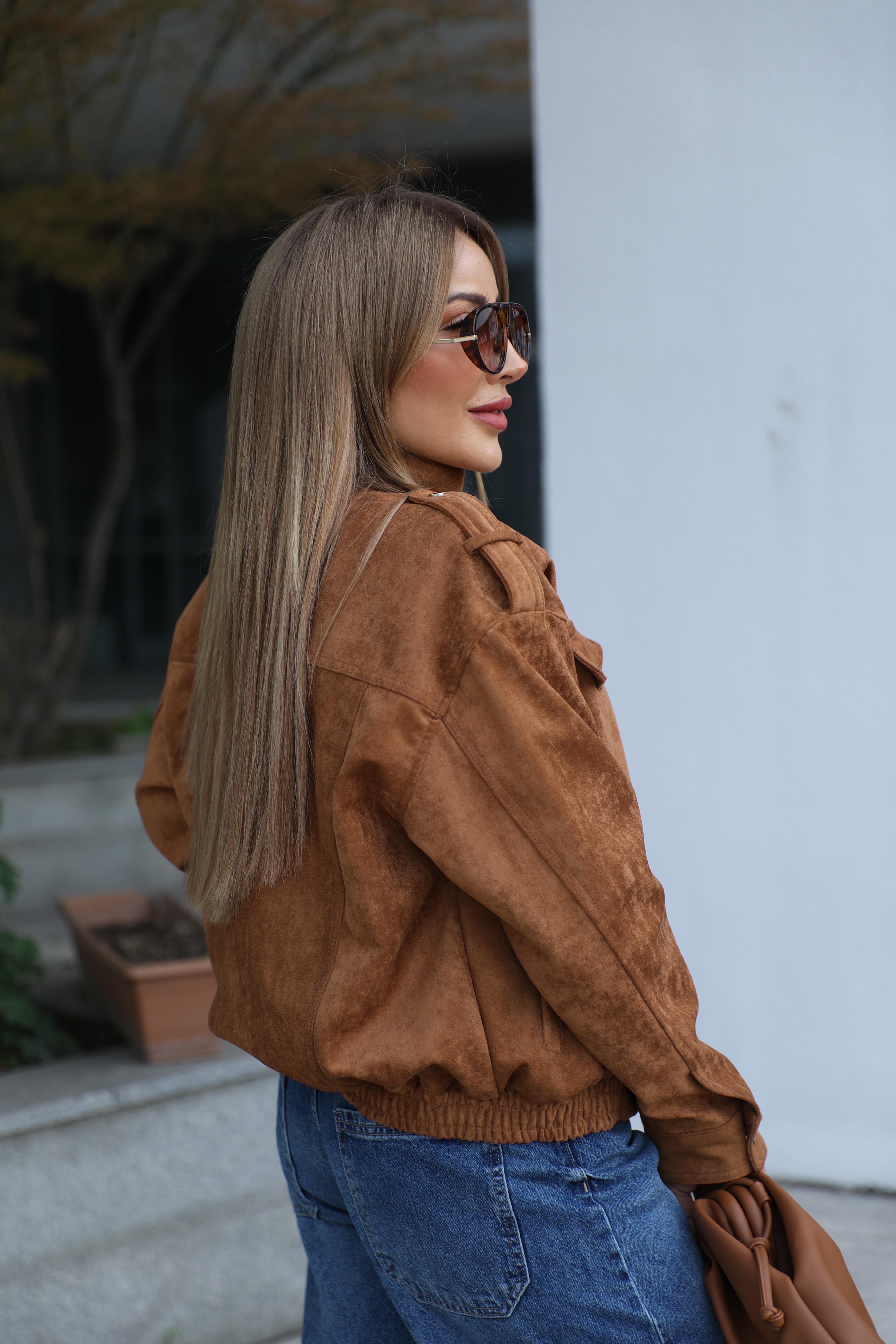 Taba Süet Tasarım Ceket