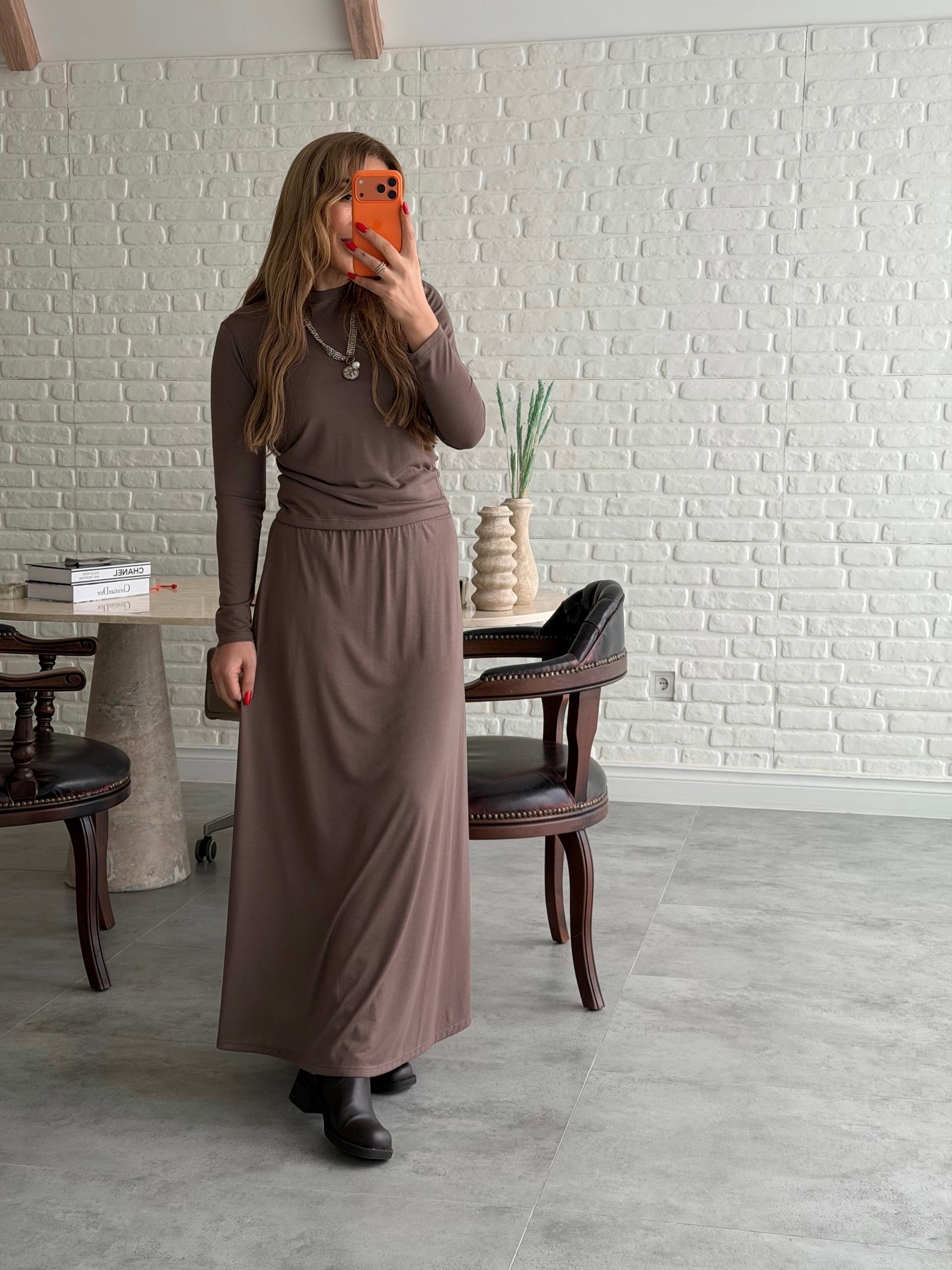 Vizon Basic Bluz Etek Takım 