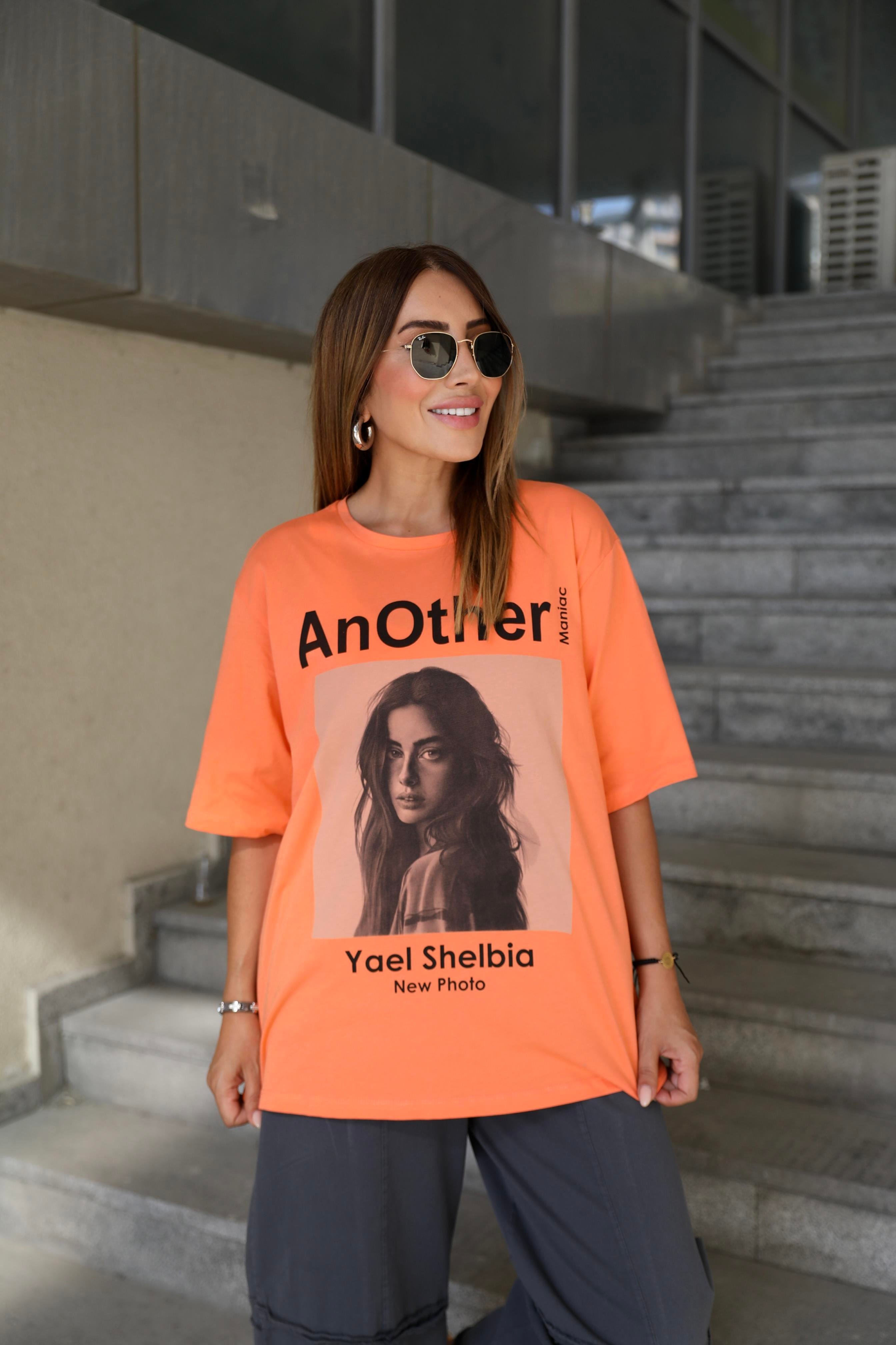 Yavruağzı Önü Baskılı T-shirt