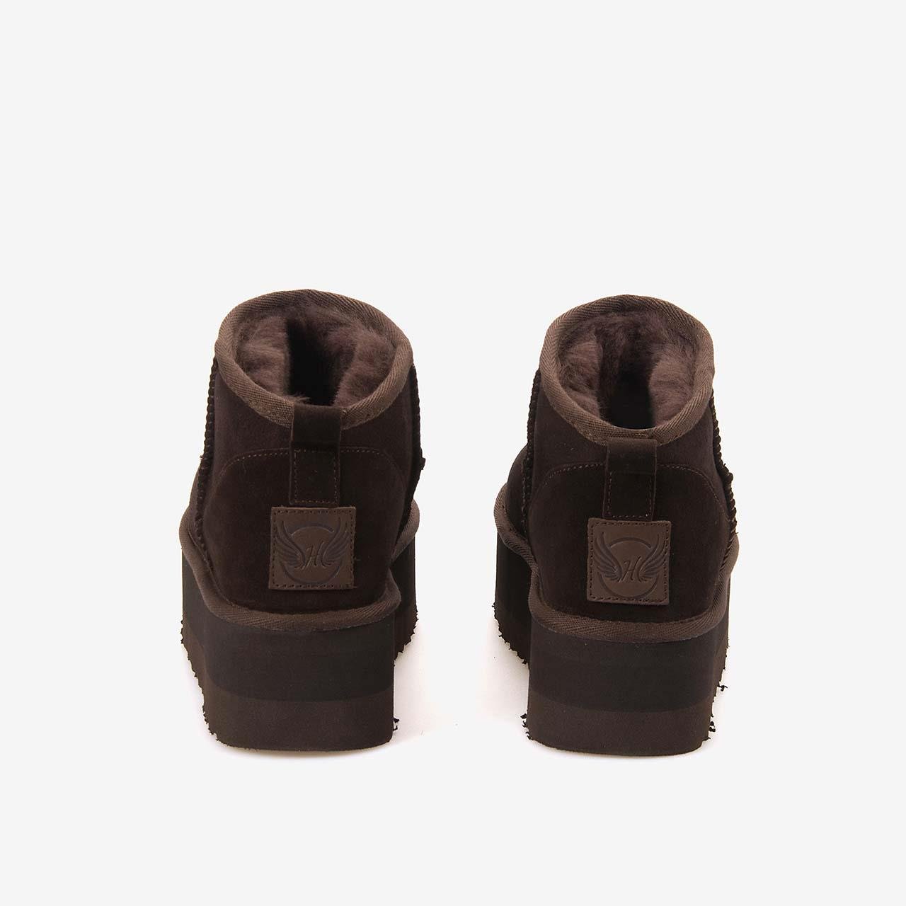 Günlük BotHAWEN ANGELSHAWEN ANGELS Kürklü Süet Deri Kadın Topuklu Bot 2301