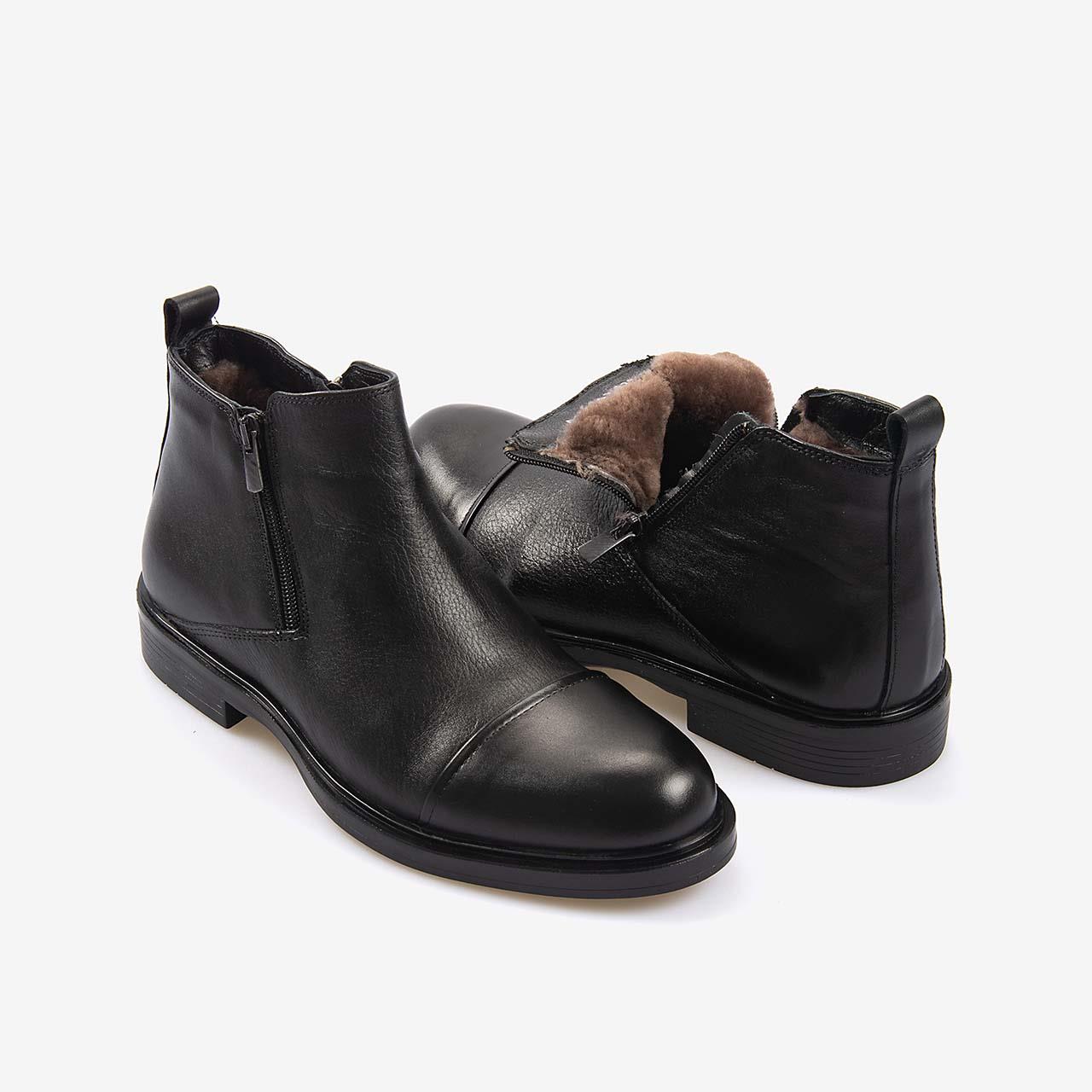 BotKemal TancaKemal Tanca  Hakiki Deri Fermuarlı Erkek Bot A14551