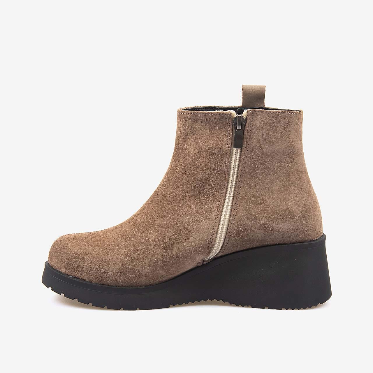 Günlük BotKemal TancaKemal Tanca Hakiki Deri Kadın Dolgu Topuk Bot 601377