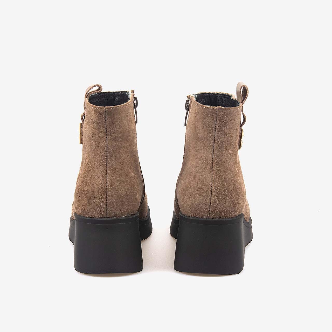 Günlük BotKemal TancaKemal Tanca Hakiki Deri Kadın Dolgu Topuk Bot 601377