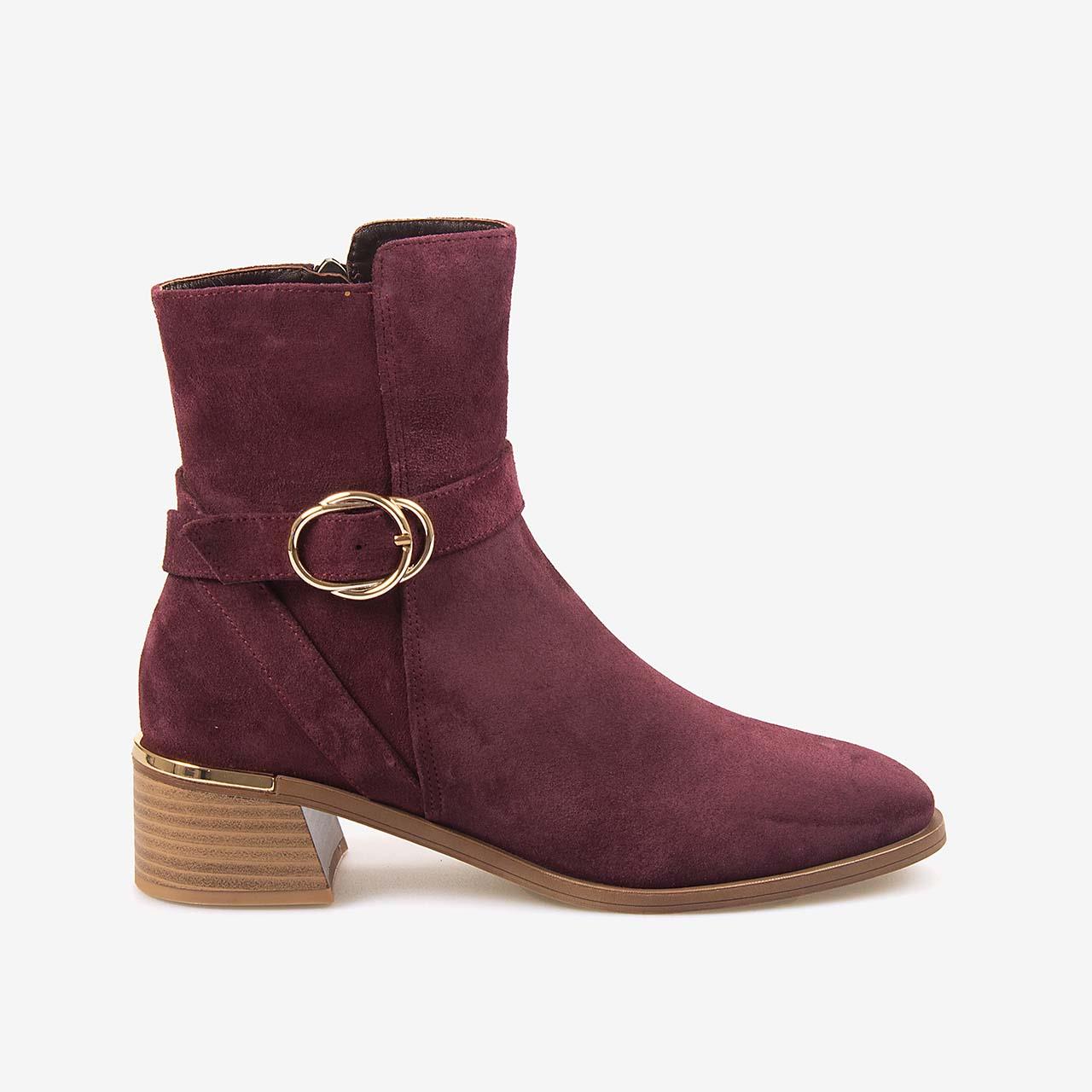 Günlük BotKemal TancaKemal Tanca Hakiki Deri  Kadın Süet Topuklu Bot 26-103557K