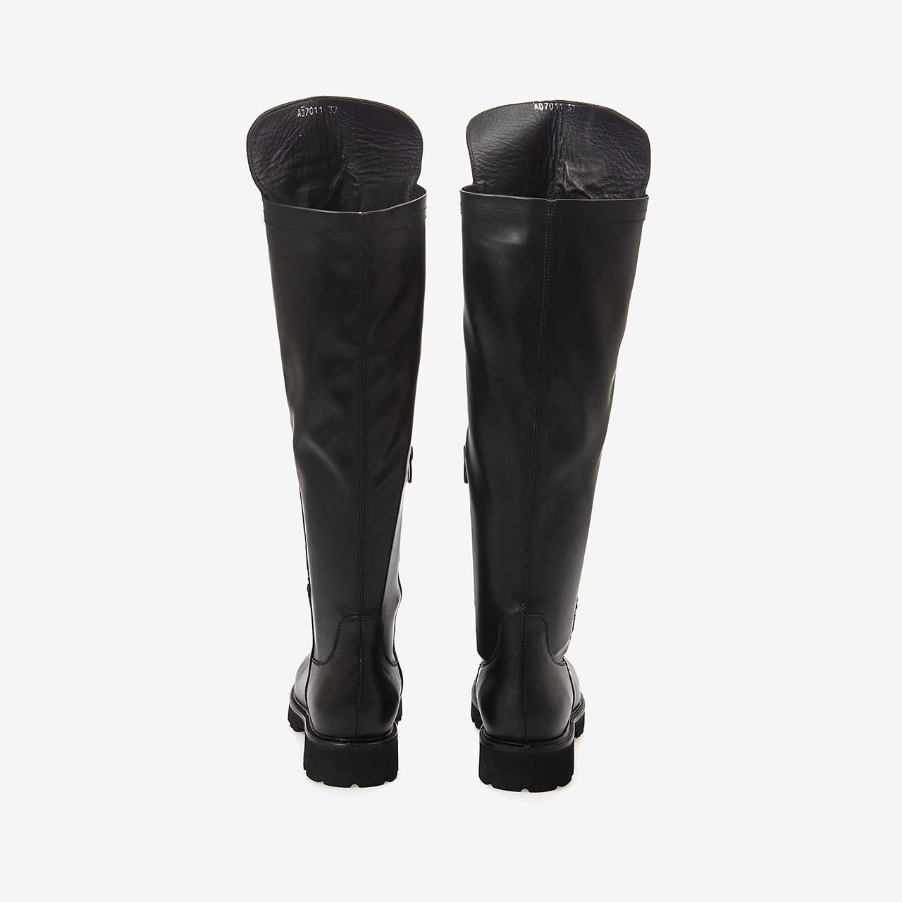 Günlük ÇizmeKemal TancaKemal Tanca Hakiki Deri Siyah Kadın Çizme 7011