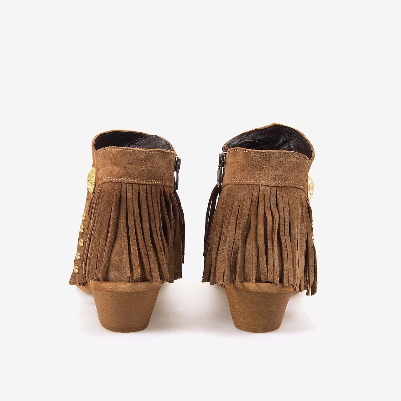 Western BotKemal TancaKemal Tanca Hakiki Deri Süet Kadın Western Bot 26-102760K