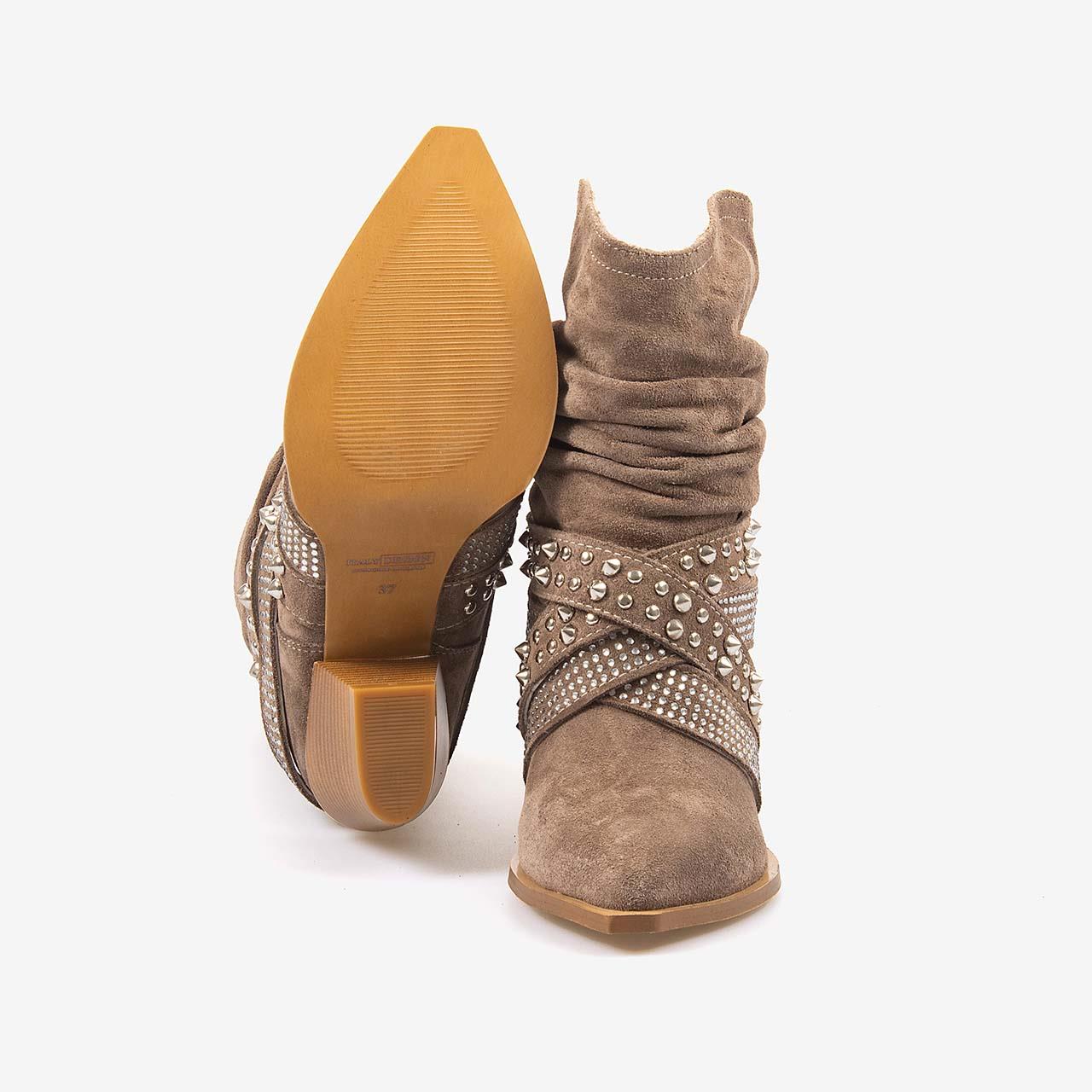 Western BotKemal TancaKemal Tanca Hakiki Deri Süet Kadın Western Bot 26-103152K