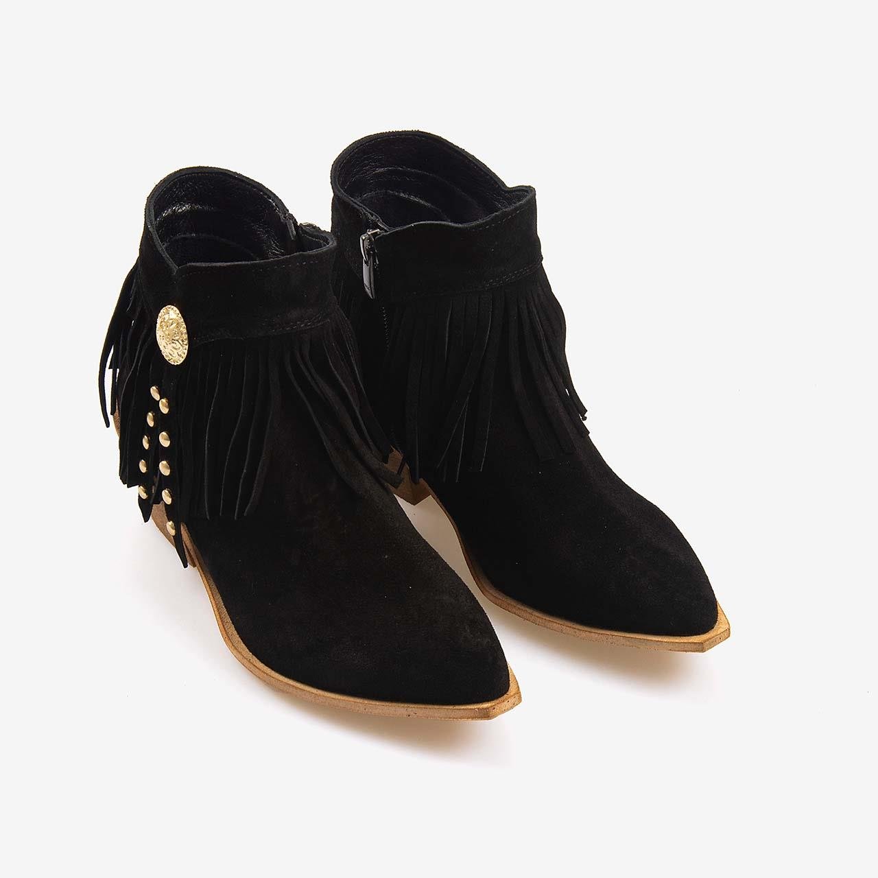 Western BotKemal TancaKemal Tanca Hakiki Deri Süet Kadın Western Bot 26-102760K