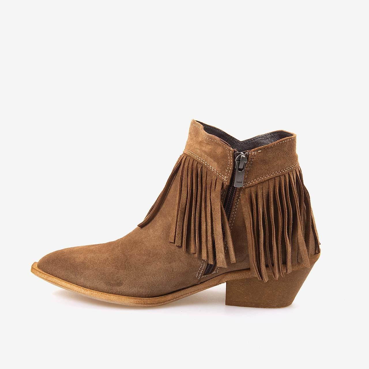 Western BotKemal TancaKemal Tanca Hakiki Deri Süet Kadın Western Bot 26-102760K