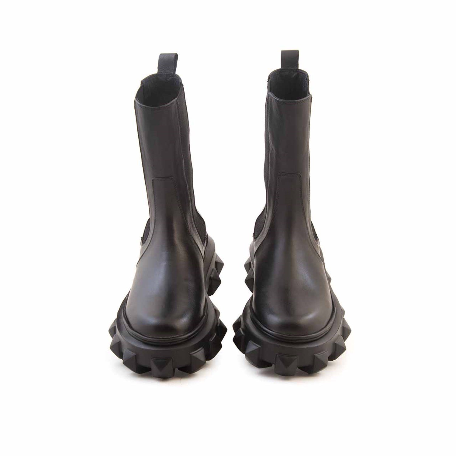 Mocassini Deri Kadın Günlük Bot 4649