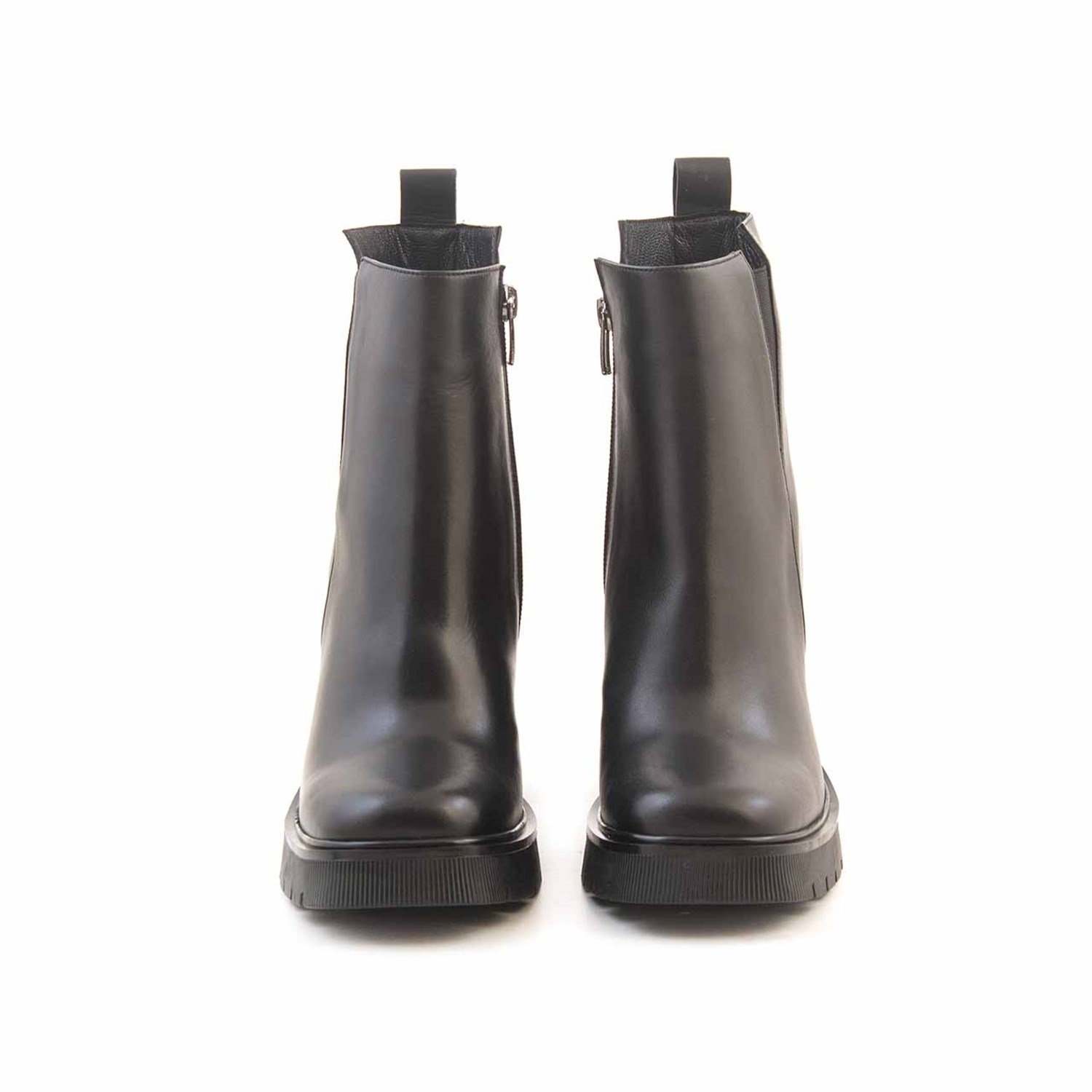 Mocassini Deri Kadın Topuklu Bot 4500