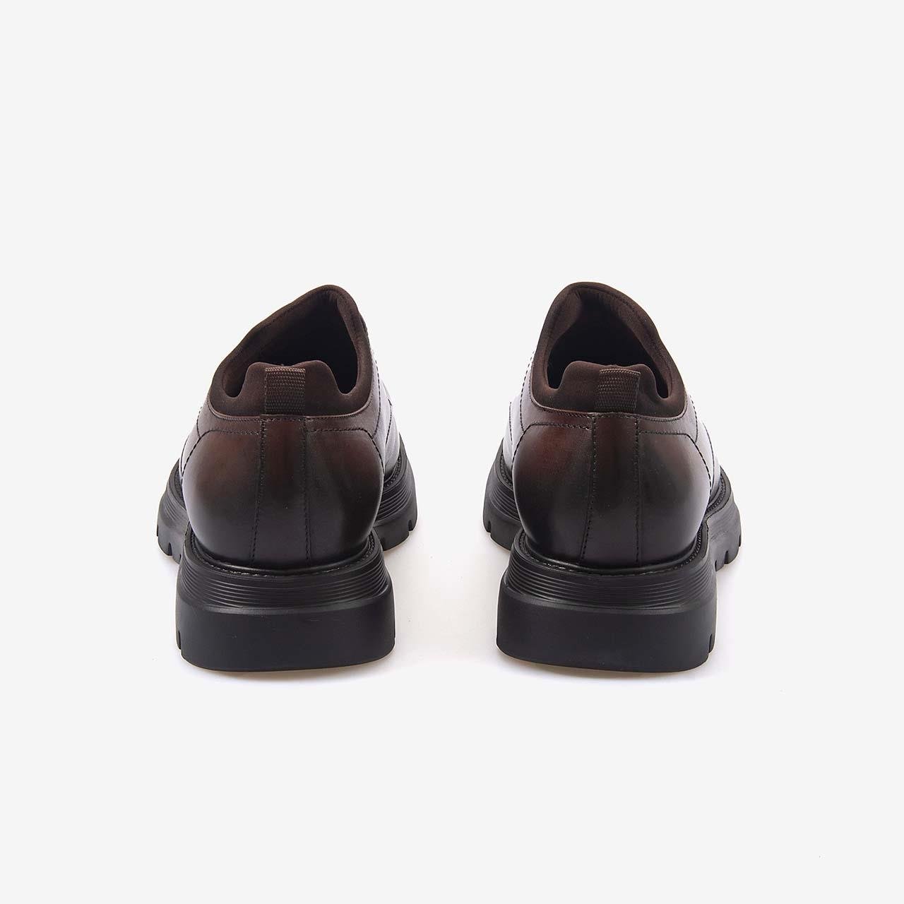 GünlükMocassini GoldMocassini Gold Geyik Derisi Kauçuk Taban Kahverengi Günlük Erkek Ayakkabı 67629S