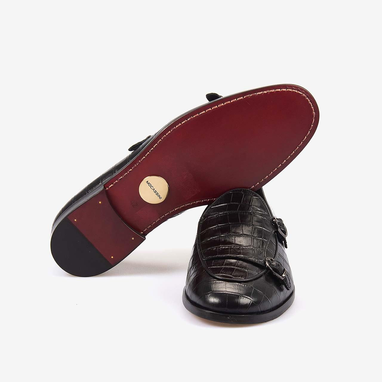 KlasikMocassini GoldMocassini Gold Hakiki Deri Erkek Klasik Ayakkabı 999-2