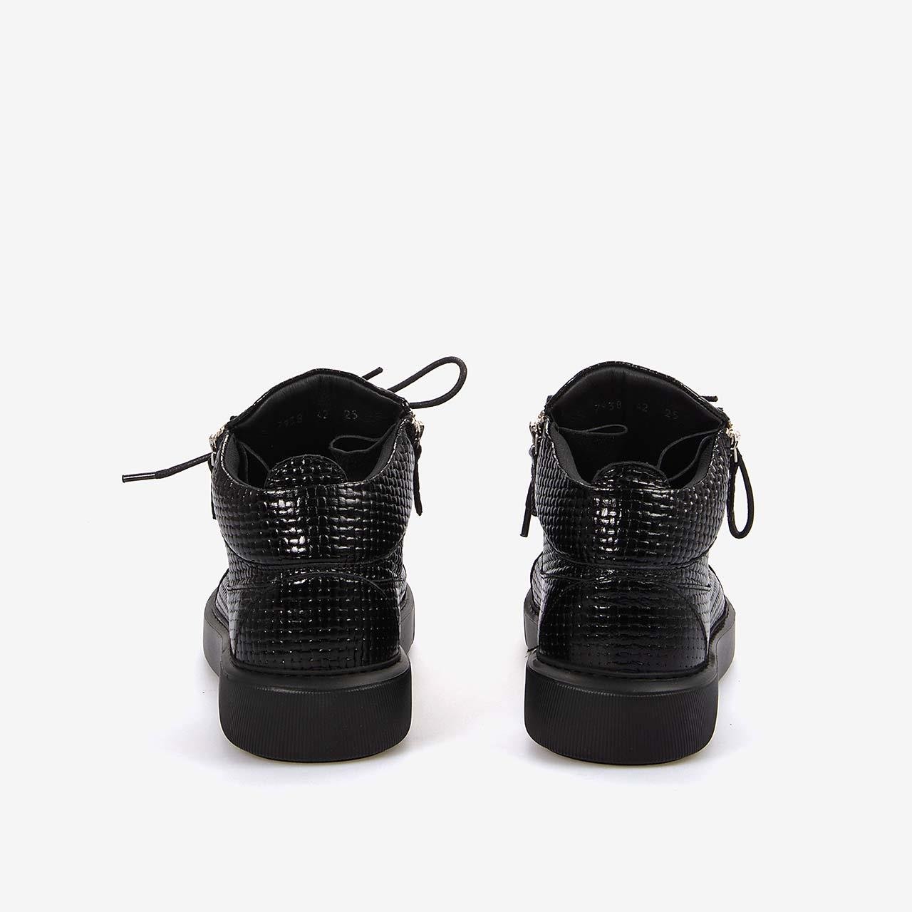 BotMocassiniMocassini Hakiki Deri Erkek Siyah Bot S5