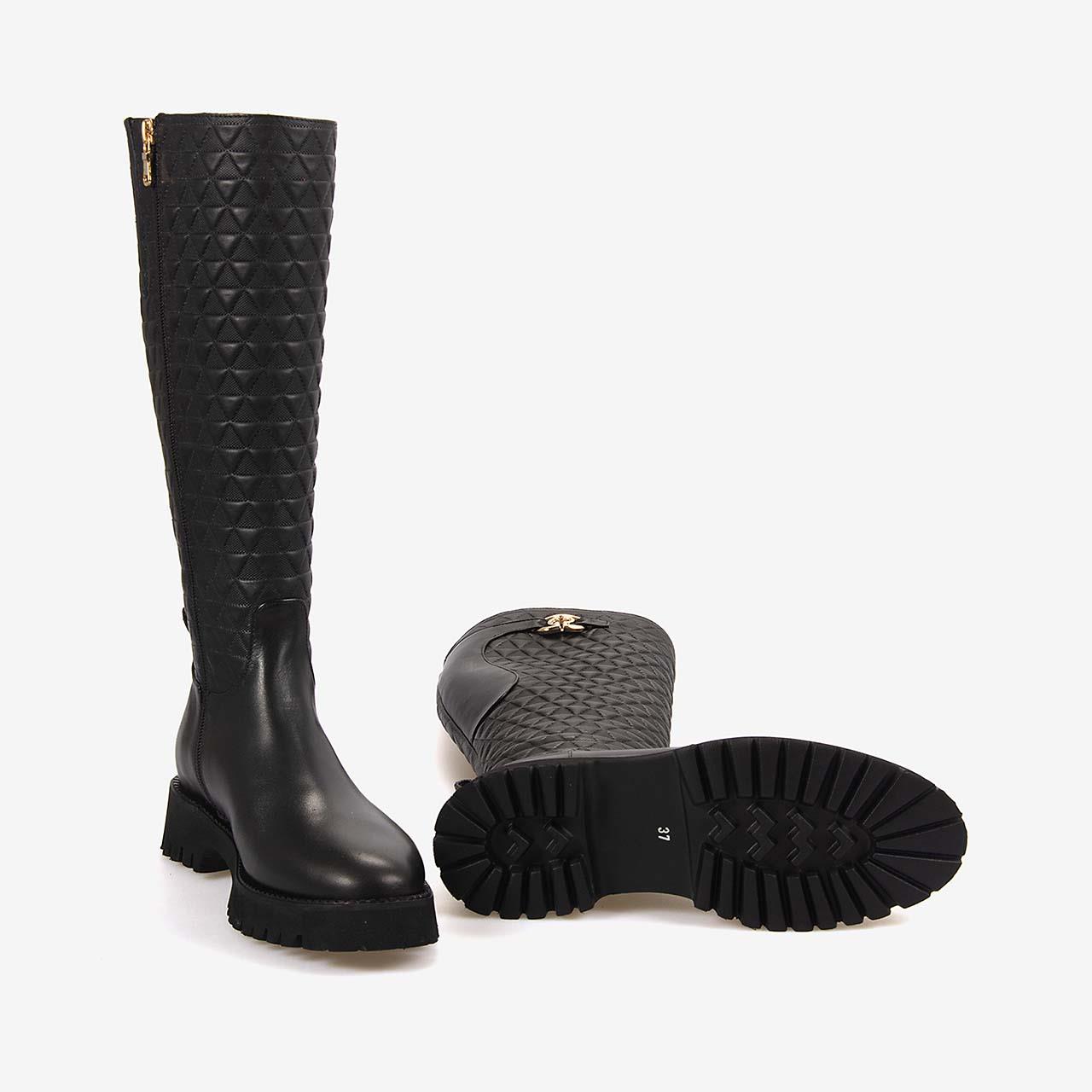 Günlük ÇizmeMocassiniMocassini  Hakiki Deri Kadın Çizme 5780-69