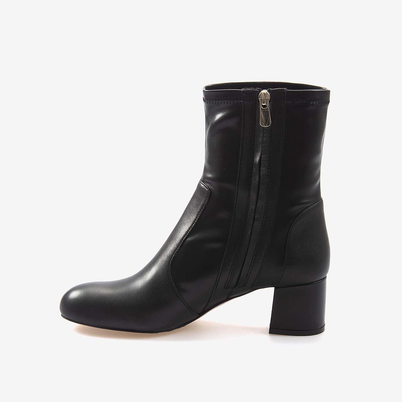 Günlük BotMocassiniMocassini Hakiki Deri Kadın Siyah Bot M101