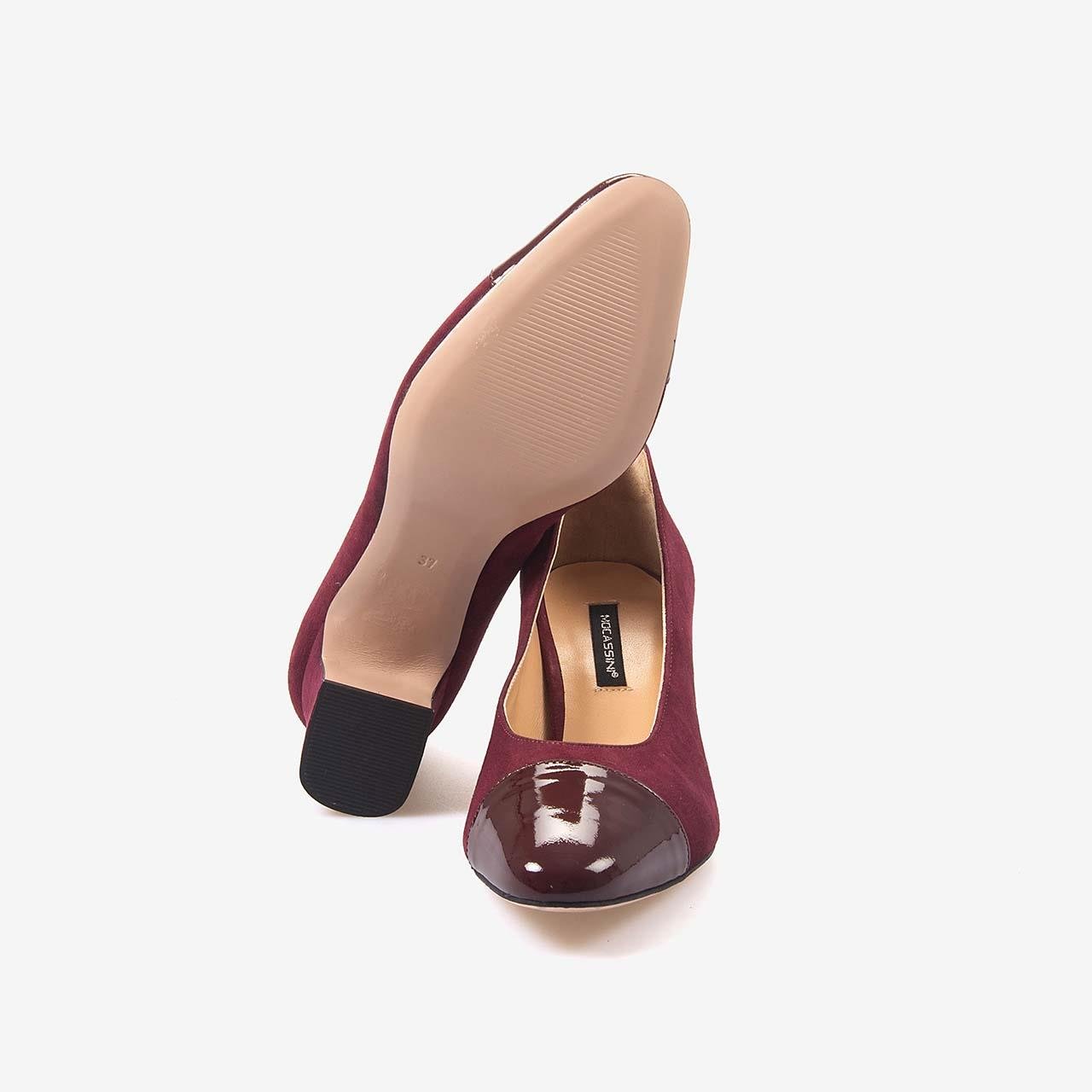 Topuklu AyakkabıMocassiniMocassini Hakiki Deri Kadın Topuklu Süet Ayakkabı 49212