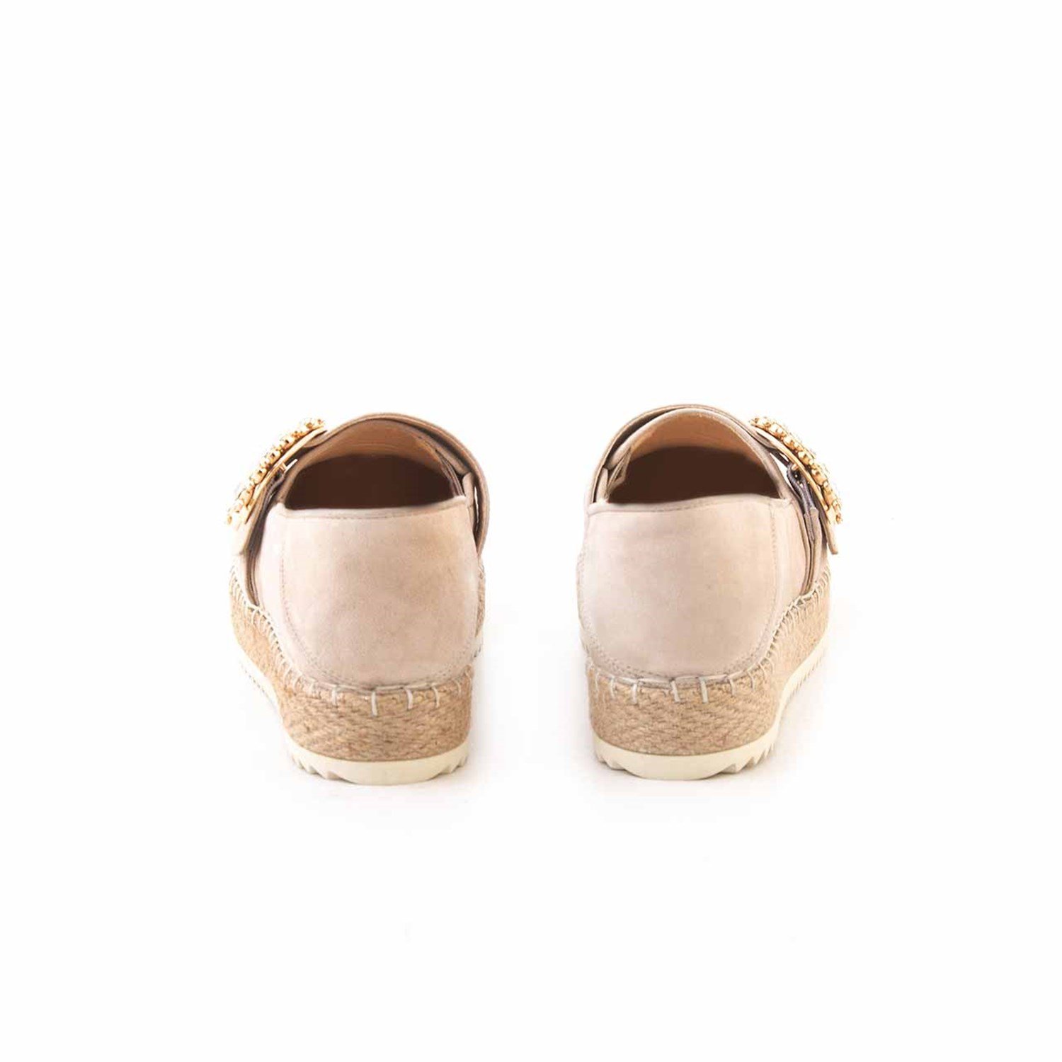 Rouge Bej Süet Deri Kadın Günlük Ayakkabı 102-10 Kemal Tanca