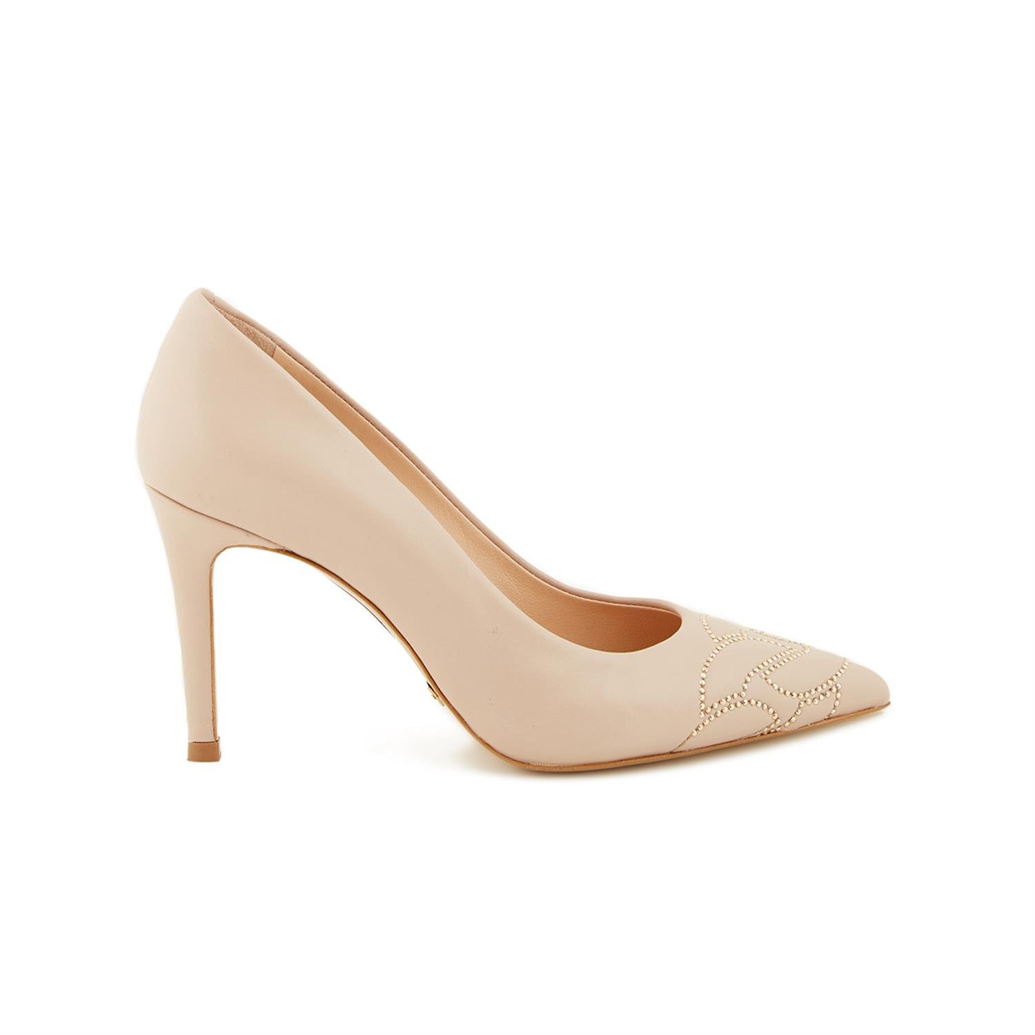 Rouge Deri Stiletto Kadın Topuklu Ayakkabı 4924-02V21