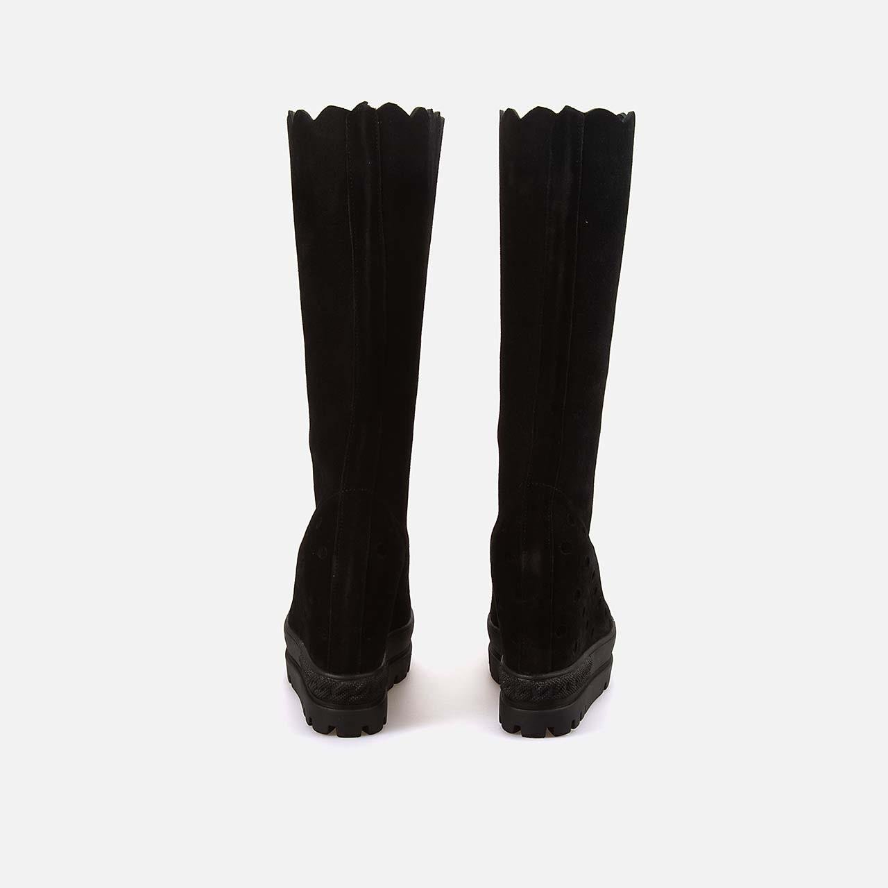 Günlük ÇizmeRougeRouge  Dolgu Topuklu Kadın Çizme 6201-1