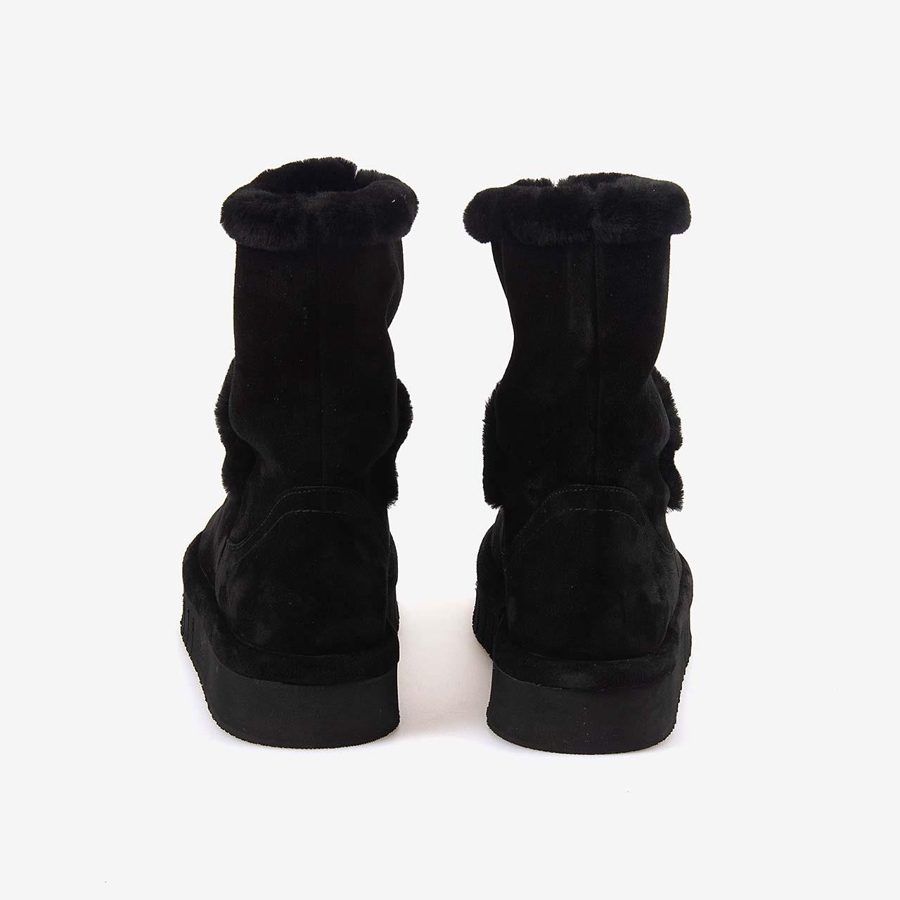 Günlük BotRougeRouge Hakiki Deri İçi Kürklü Kadın Bot 1070-1